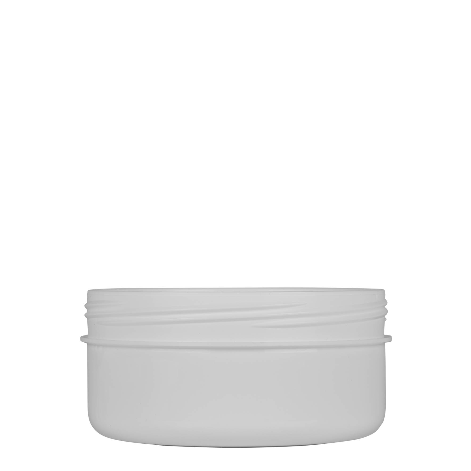 250 ml Kunststoffdose 'White Line', PP, weiß, Mündung: Schraubverschluss