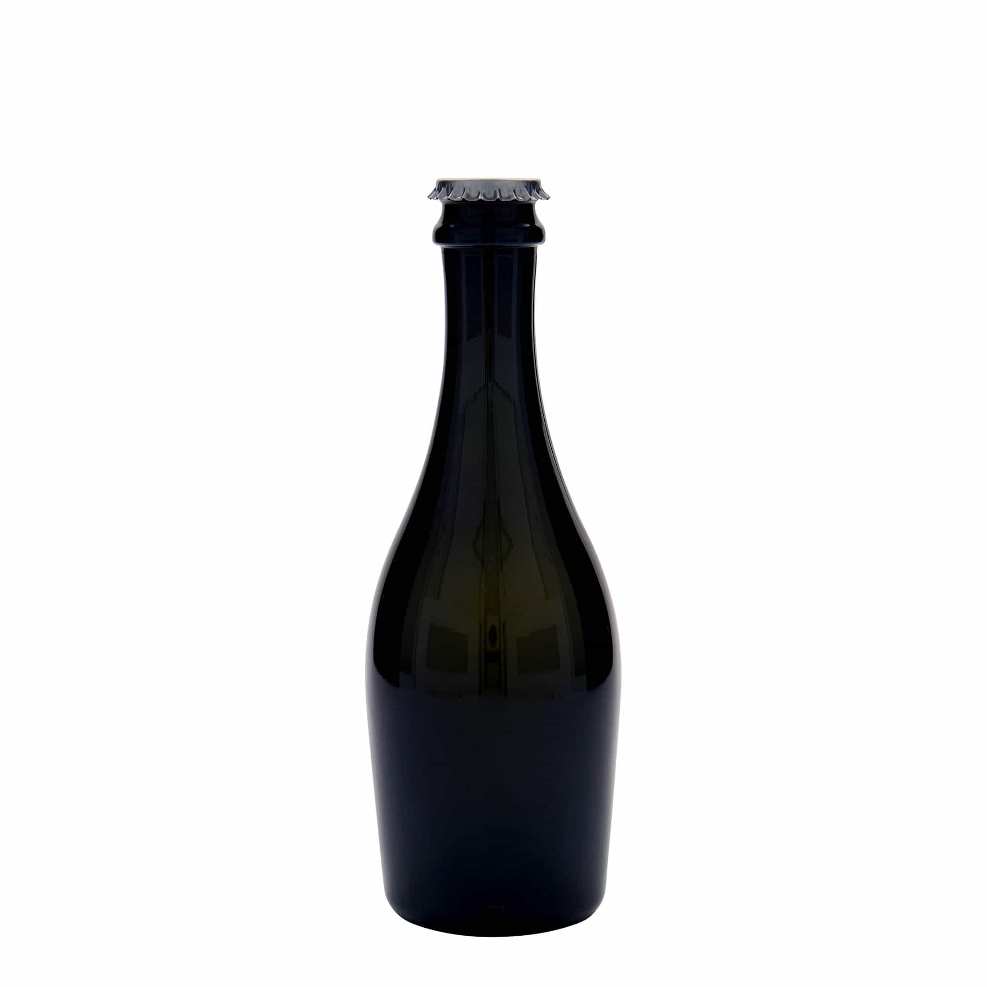 330 ml Sektflasche „Carmen“, Glas, antikgrün, Mündung: Kronkorken