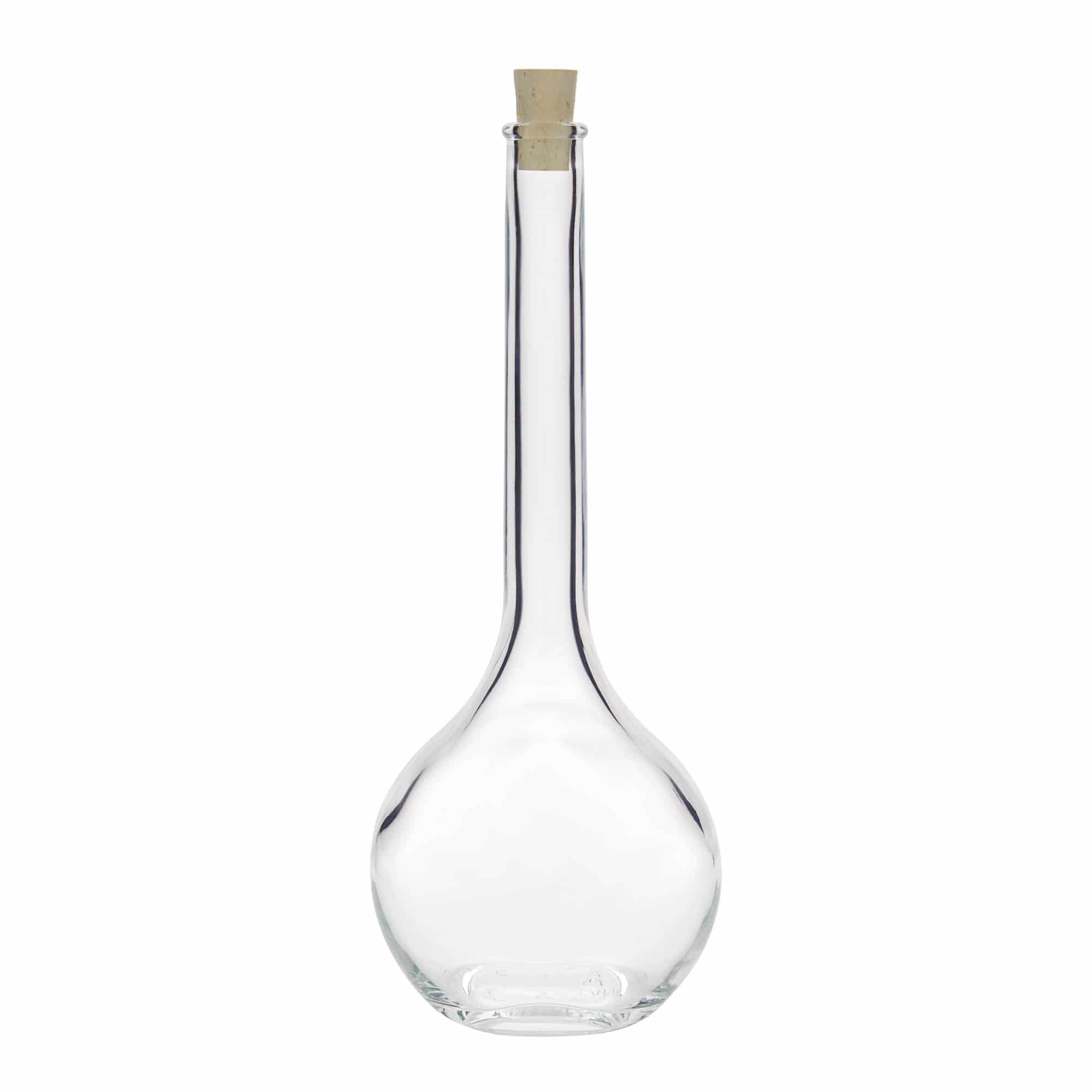 500 ml Glasflasche „Contessa“, oval, Mündung: Kork