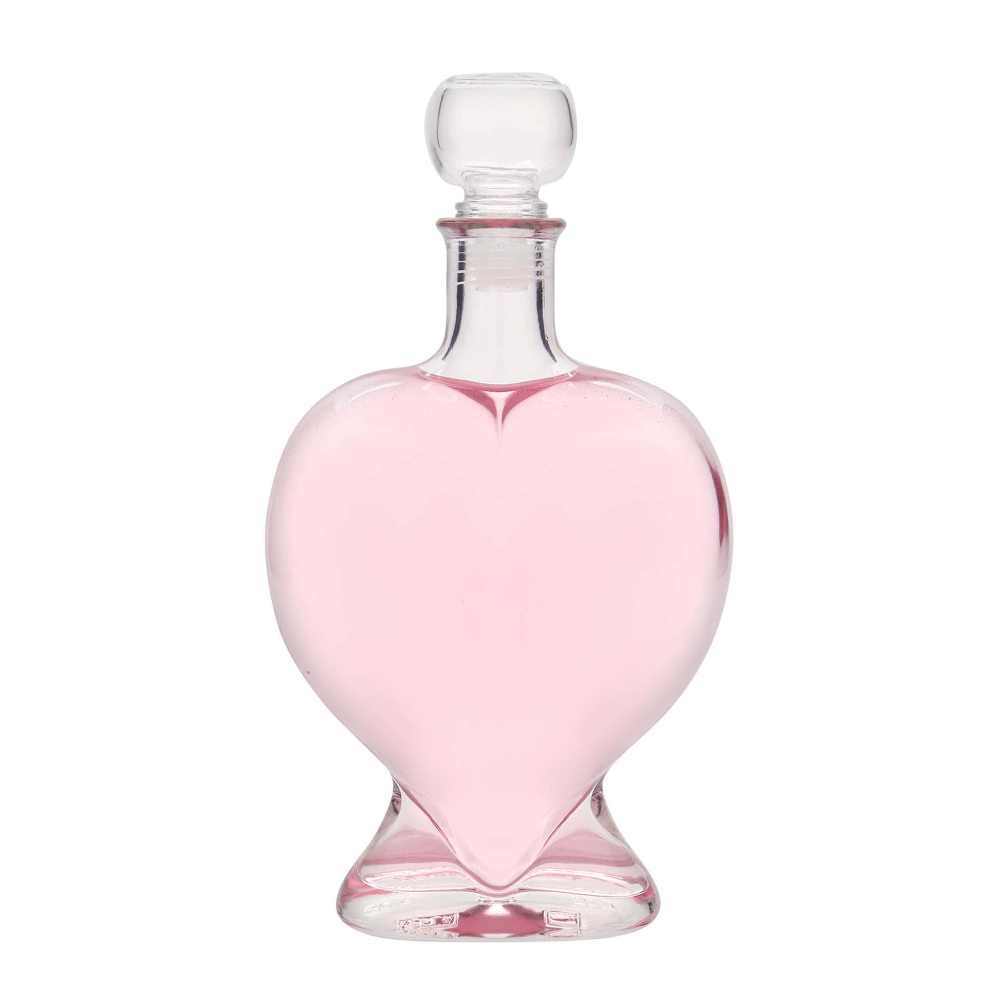 500 ml Glasflasche 'Herz', Mündung: Kork