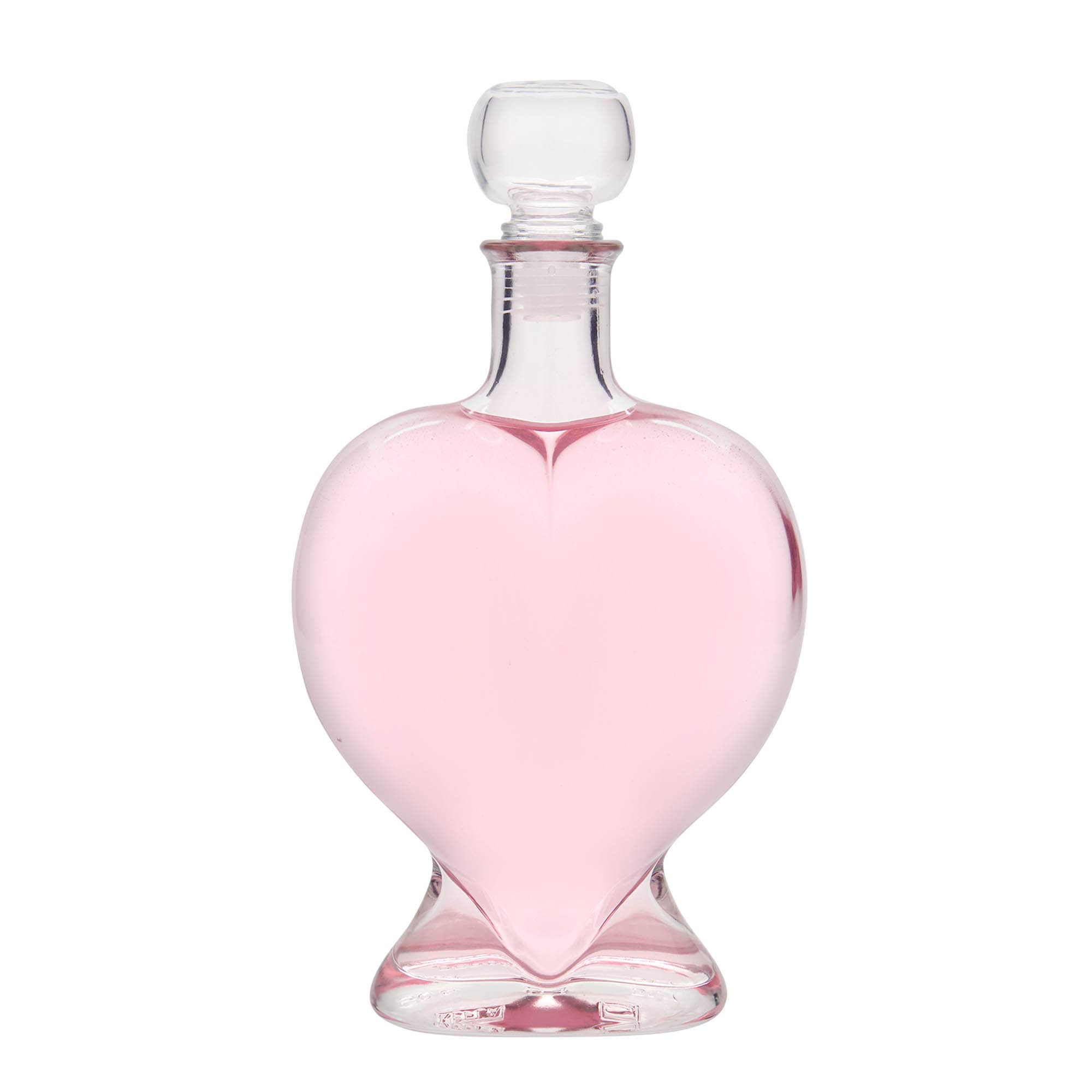 500 ml Glasflasche „Herz“, Mündung: Kork