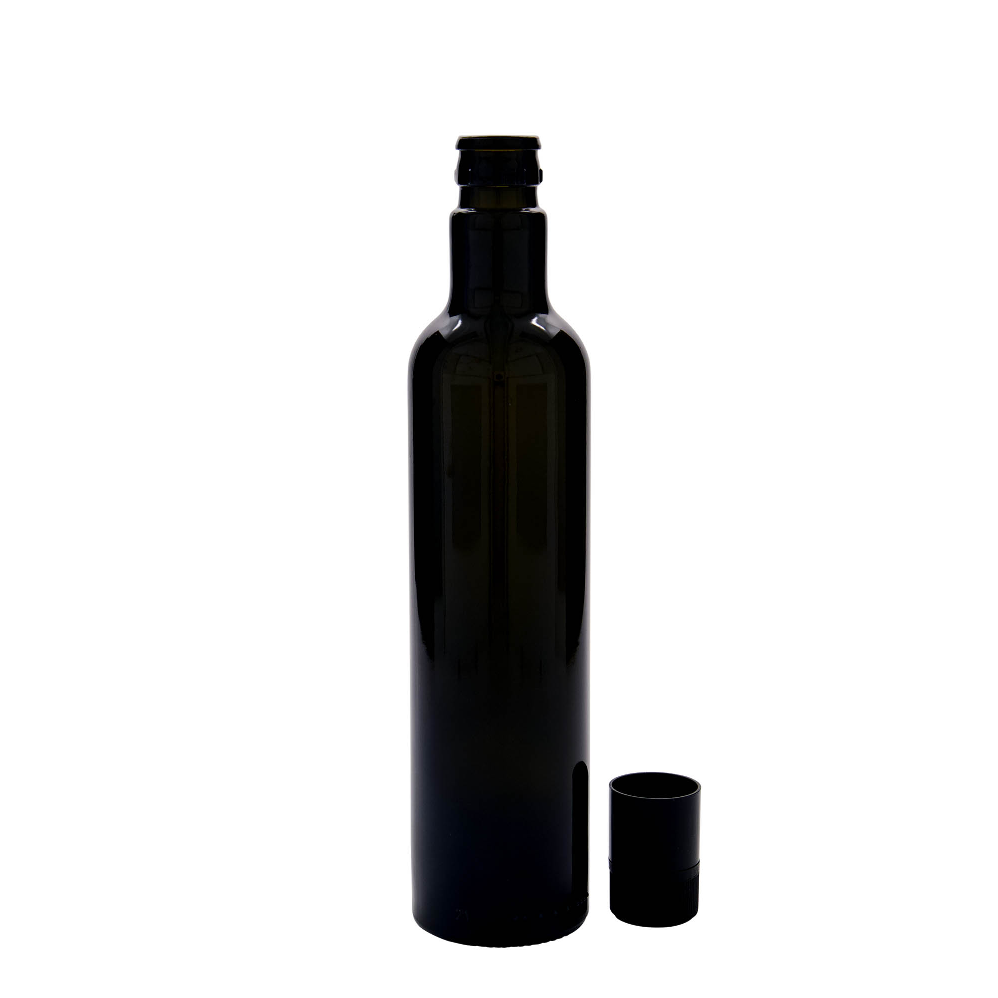 500 ml Essig-/Ölflasche 'Willy New', Glas, antikgrün, Mündung: DOP