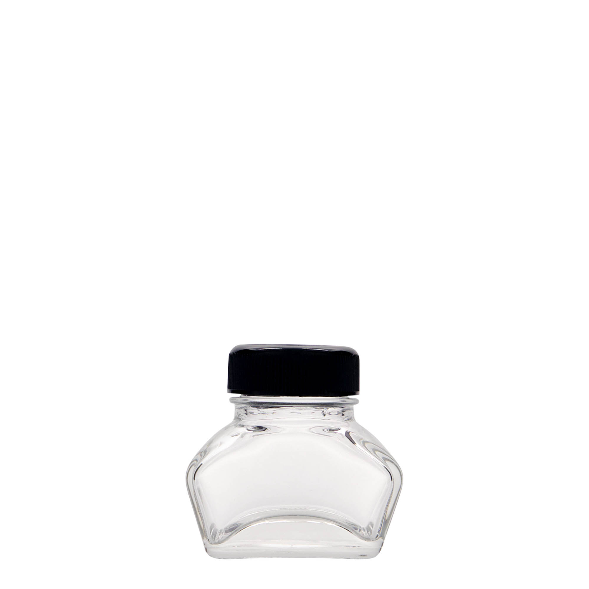 30 ml Tintenfass, rechteckig, Mündung: Schraubverschluss 30 ml Tintenfass, rechteckig, Mündung: Schraubverschluss