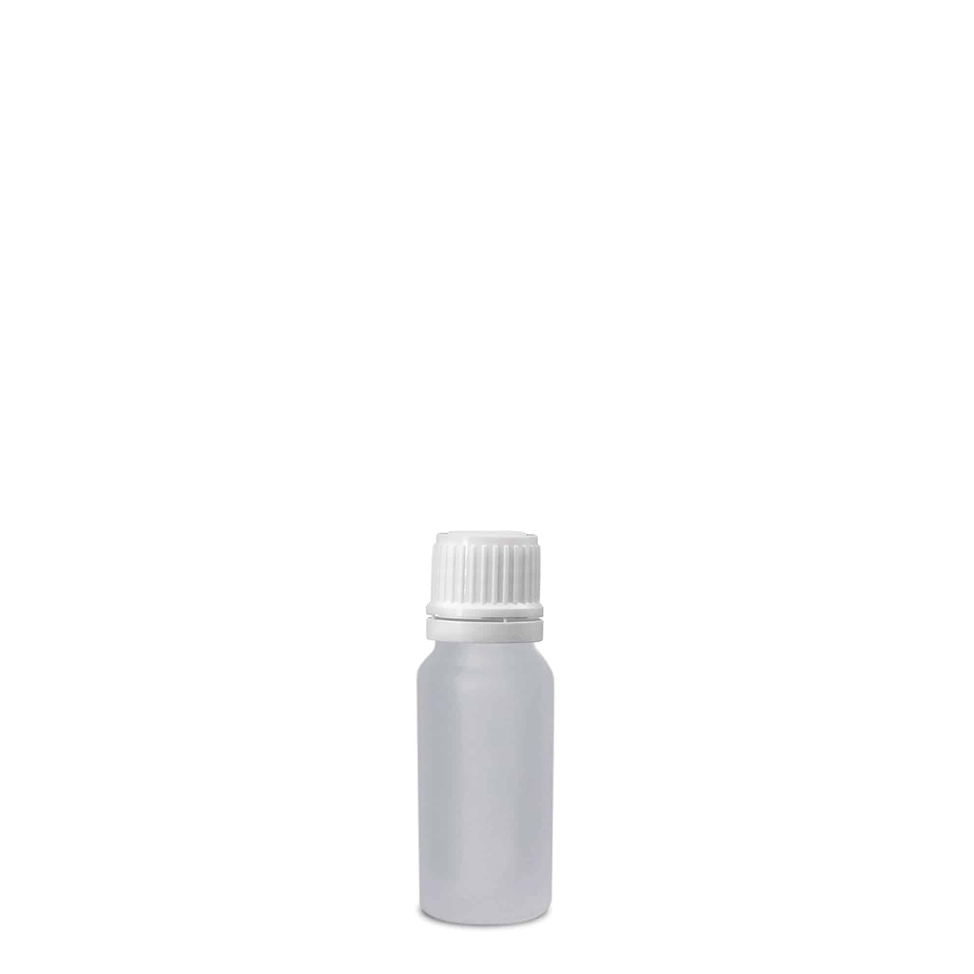 10 ml Medizinflasche, Glas, geeist, Mündung: DIN 18