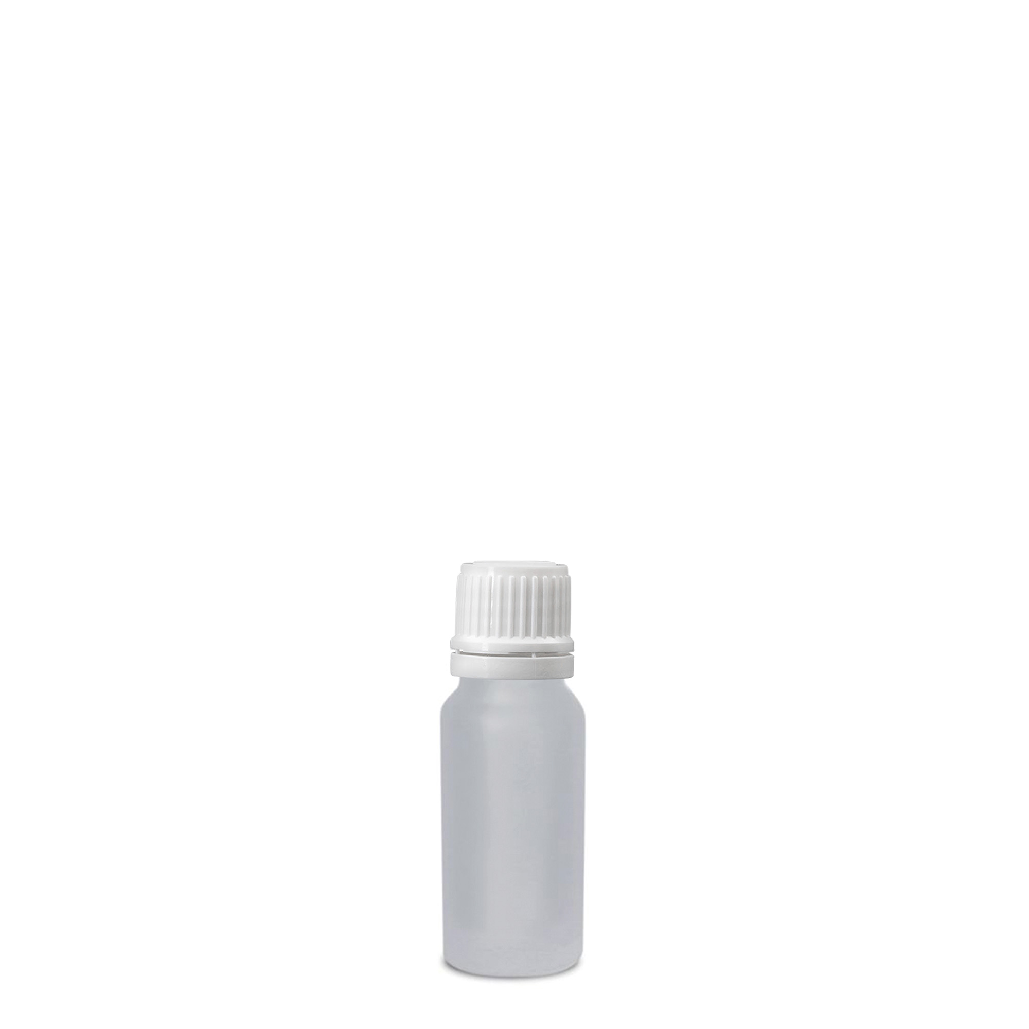 10 ml Medizinflasche, Glas, geeist, Mündung: DIN 18