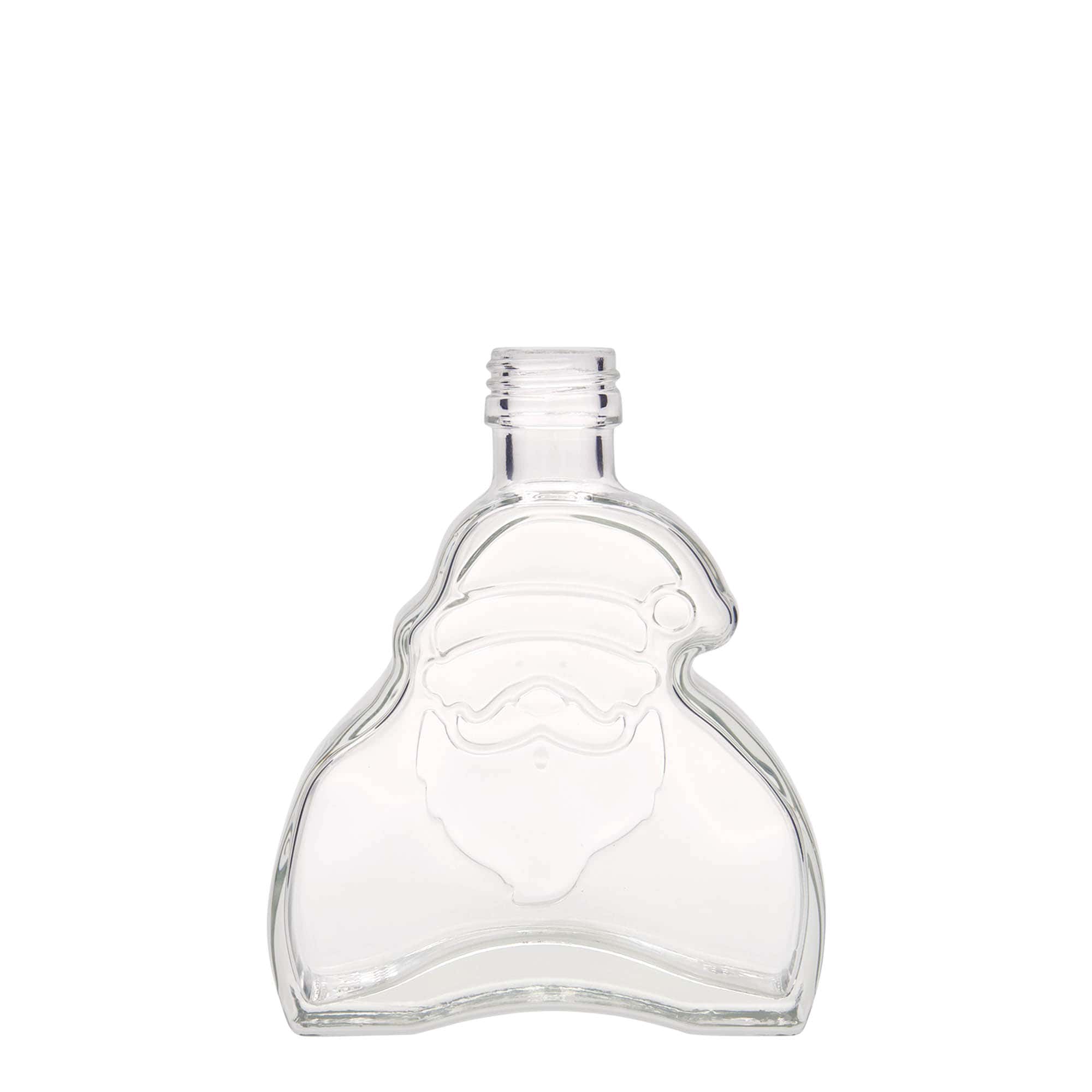 200 ml Glasflasche 'Santa Claus', Mündung: PP 28 200 ml Glasflasche 'Santa Claus', Mündung: PP 28