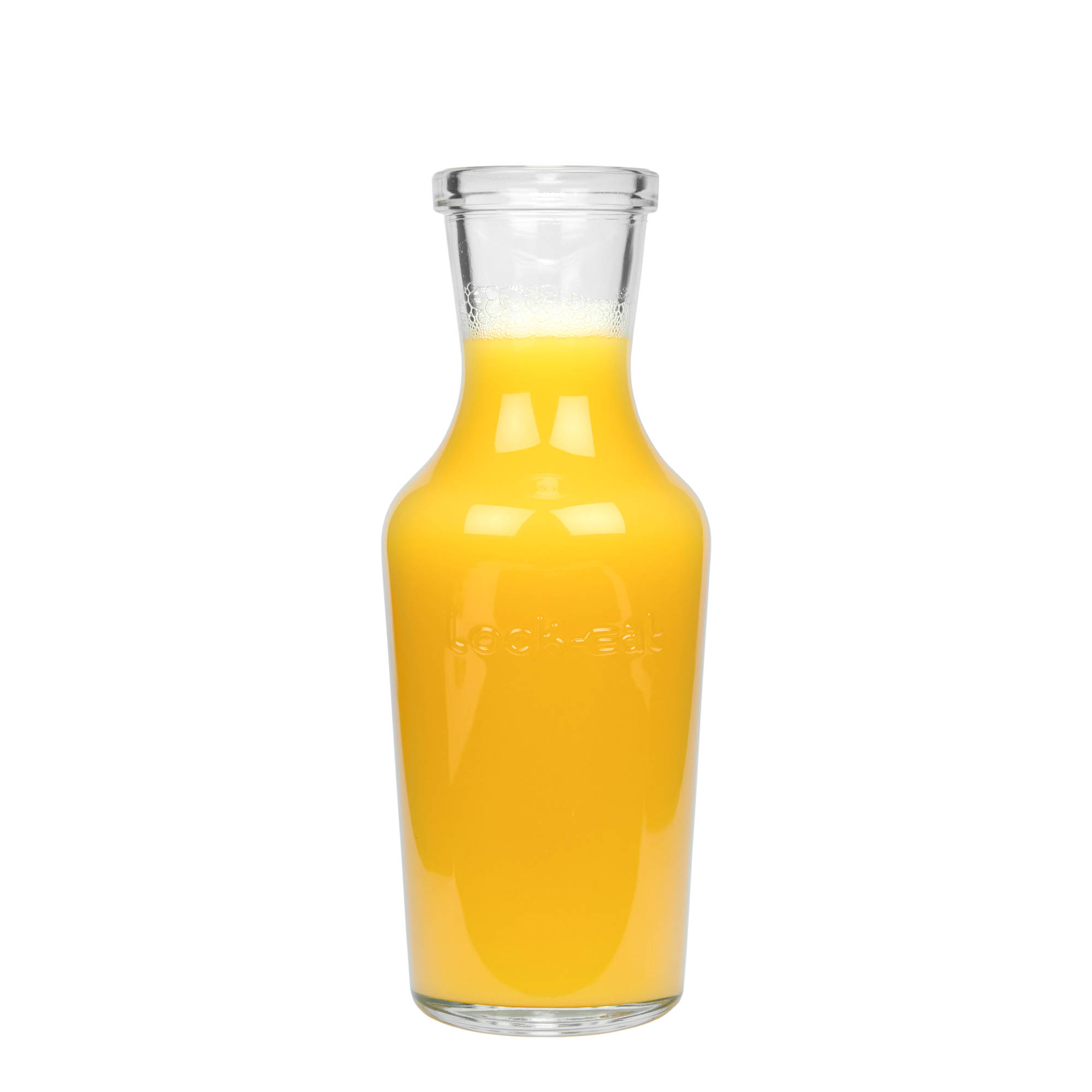 1.000 ml Glaskaraffe „Lock-Eat“, Mündung: Drahtbügelverschluss