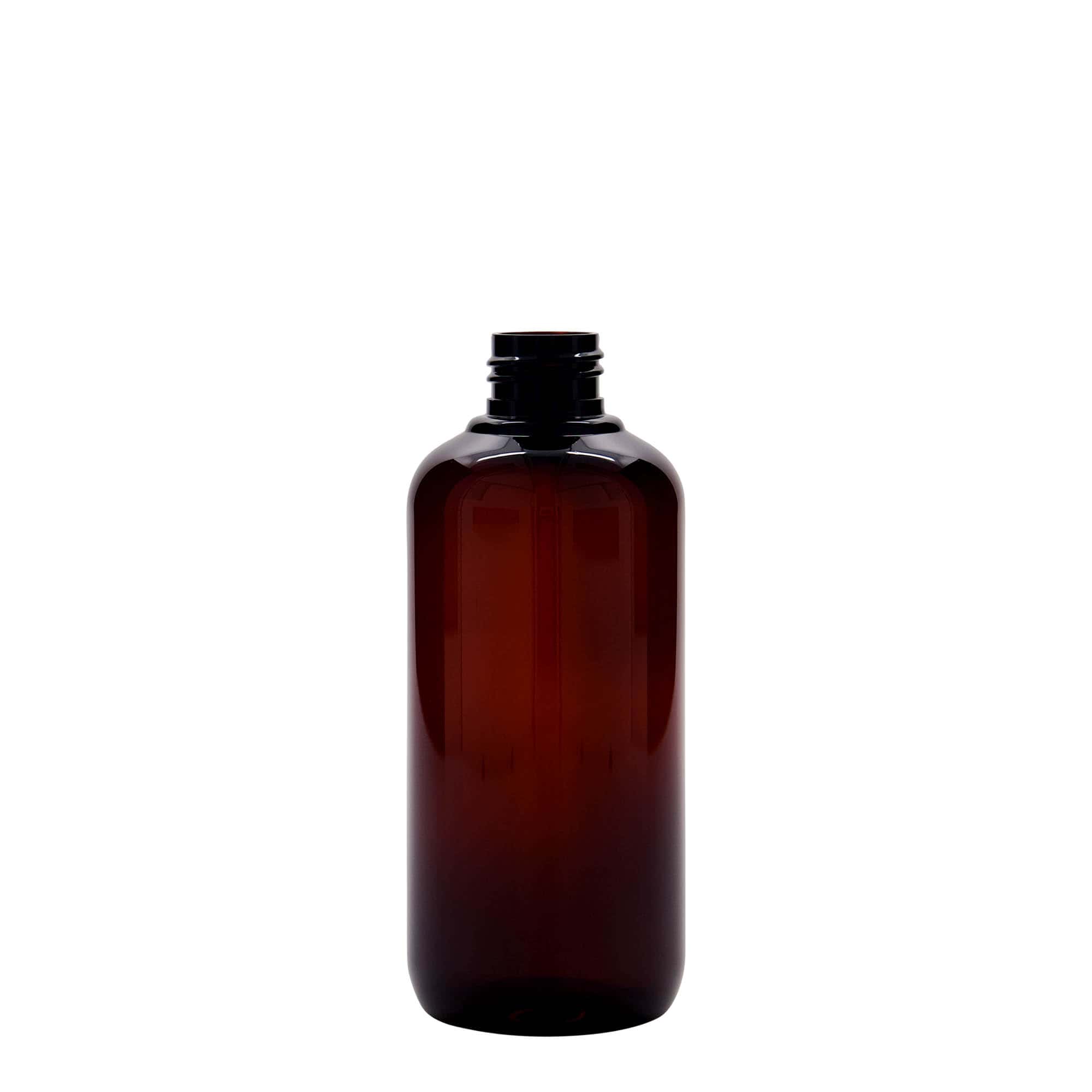 250 ml Recycling-Kunststoffflasche 'Victor's Best', PCR, braun, Mündung: 24/410