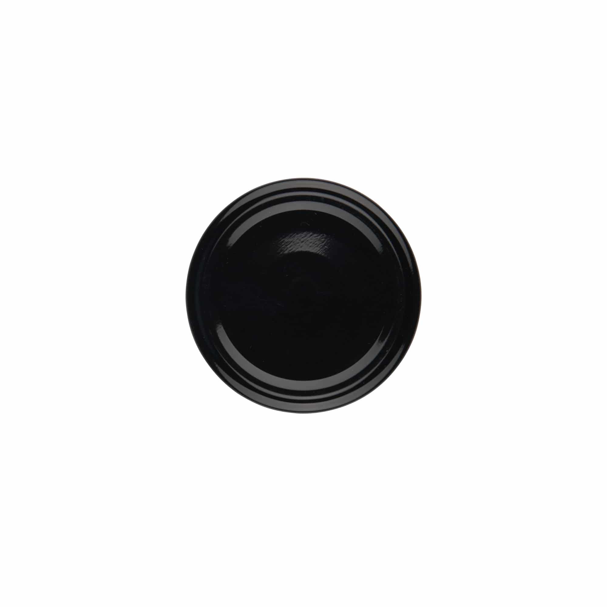 Twist-Off-Deckel, Weißblech, schwarz, für Mündung: TO 58