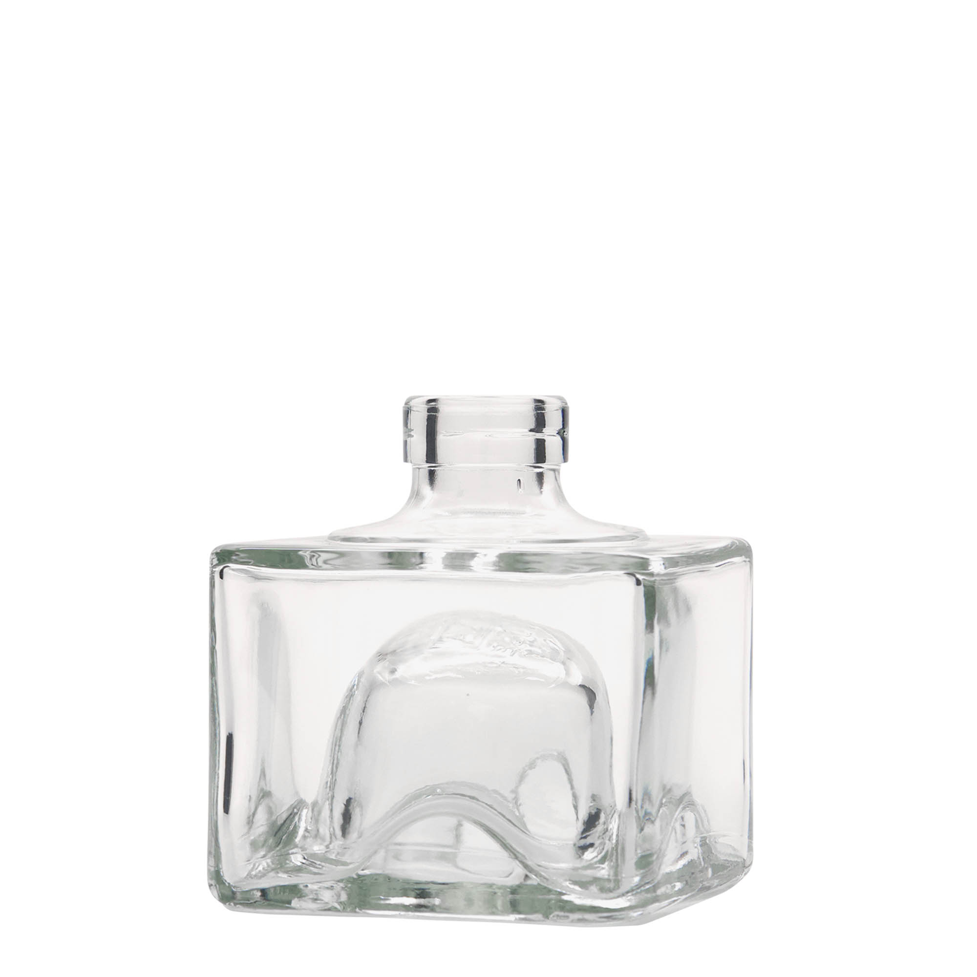 200 ml Glasflasche „Cocolores“, quadratisch, Mündung: Kork