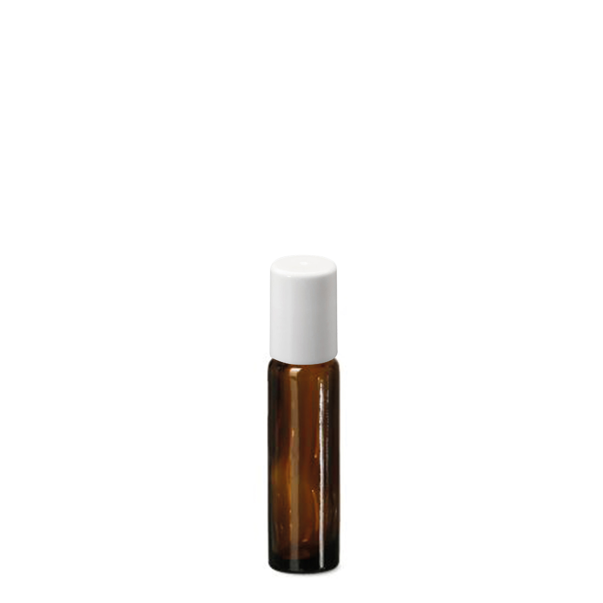 10 ml Roll-On-Flasche, Glas, braun, Mündung: Schraubverschluss 10 ml Roll-On-Flasche, Glas, braun, Mündung: Schraubverschluss