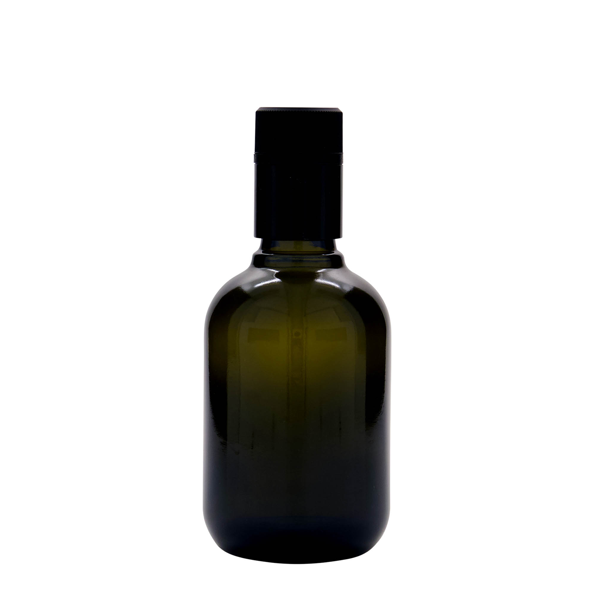 250 ml Essig-/Ölflasche „Biolio“, Glas, antikgrün, Mündung: DOP