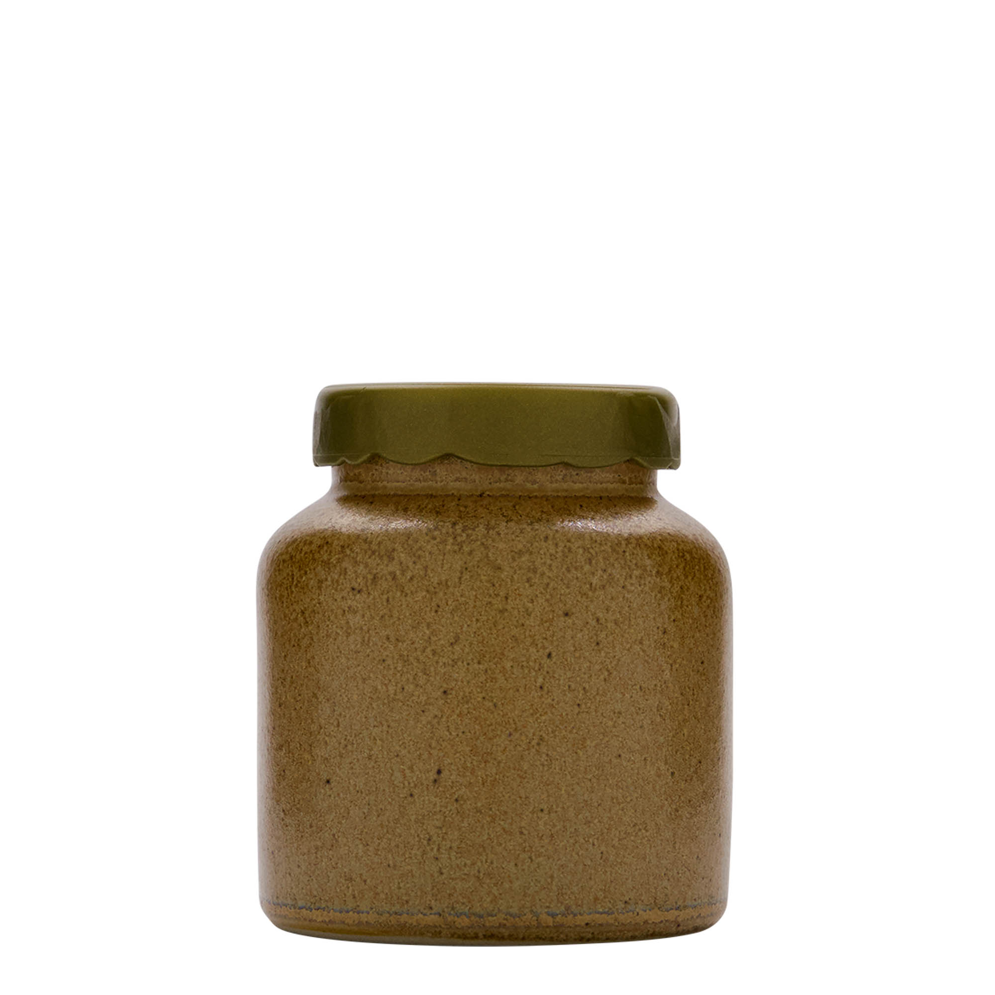 270 ml Steinzeugtopf, Keramik, braun-kristall, Mündung: Stülpdeckel 270 ml Steinzeugtopf, Keramik, braun-kristall, Mündung: Stülpdeckel