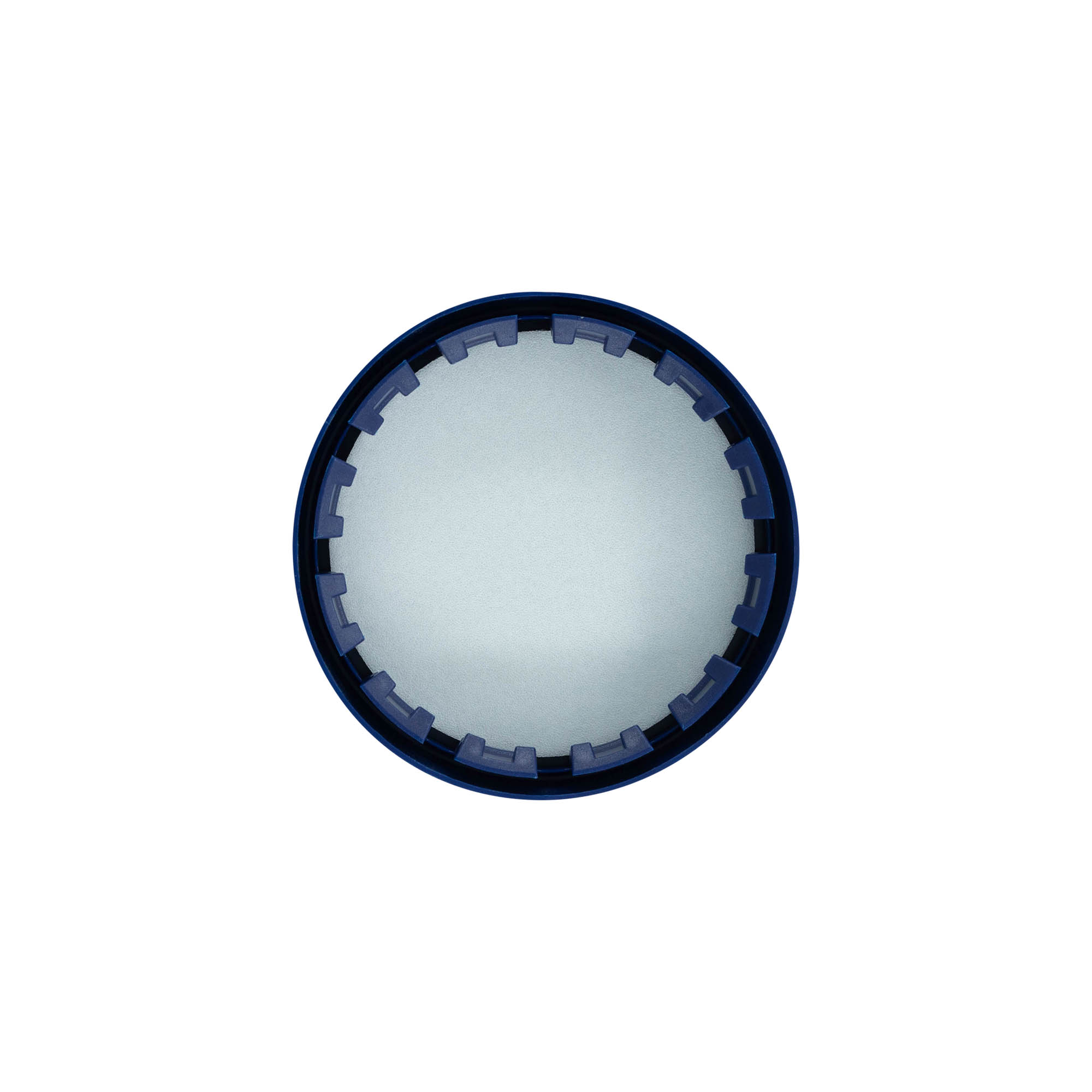 Stülpdeckel für Standard-Keramiktopf, HDPE-Kunststoff, blau