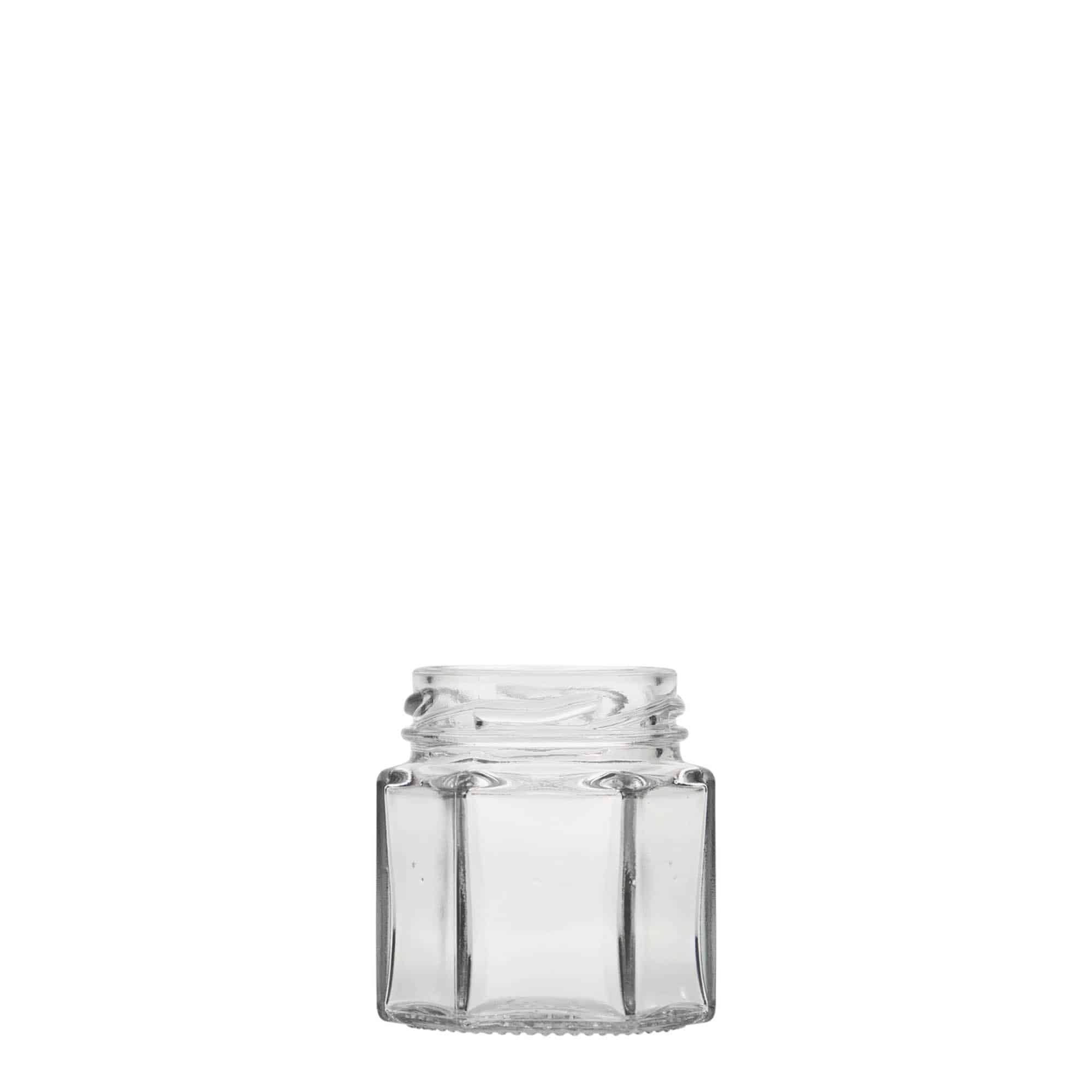 47 ml Sechskantglas, Mündung: Twist-Off (TO 43) 47 ml Sechskantglas, Mündung: Twist-Off (TO 43)