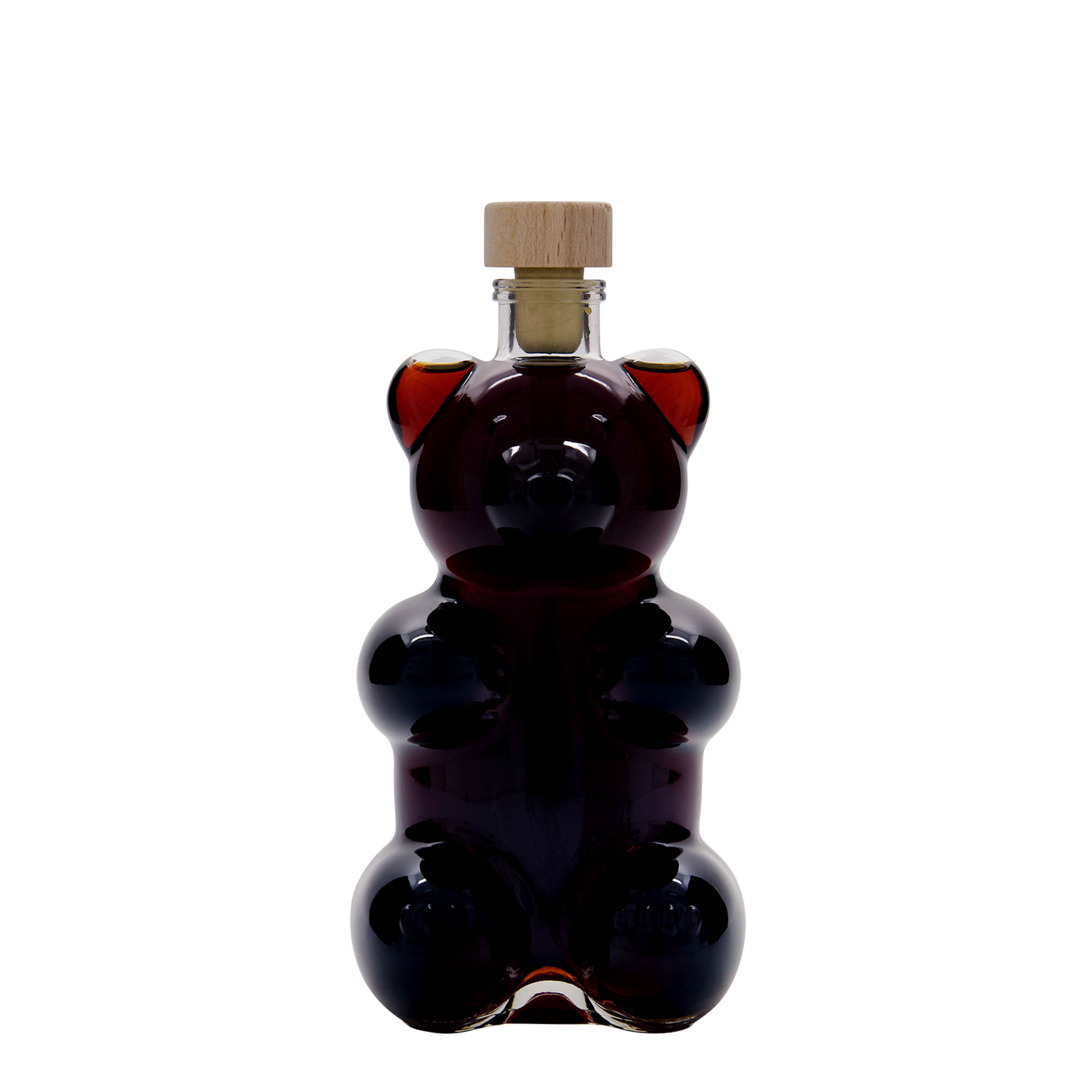 350 ml Glasflasche 'Bär', Mündung: Kork 350 ml Glasflasche 'Bär', Mündung: Kork