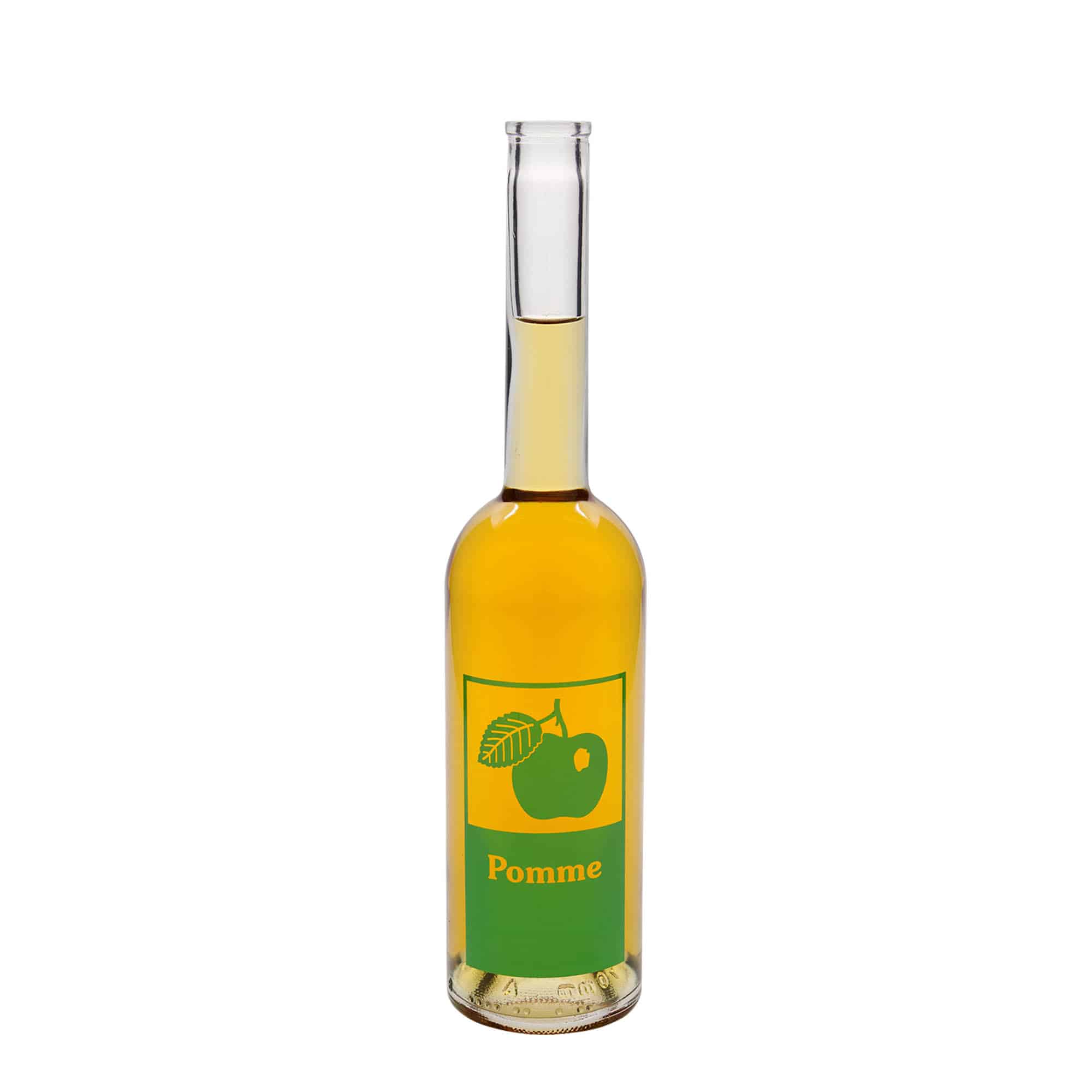 500 ml Glasflasche 'Opera', Motiv: Pomme, Mündung: Kork 500 ml Glasflasche 'Opera', Motiv: Pomme, Mündung: Kork