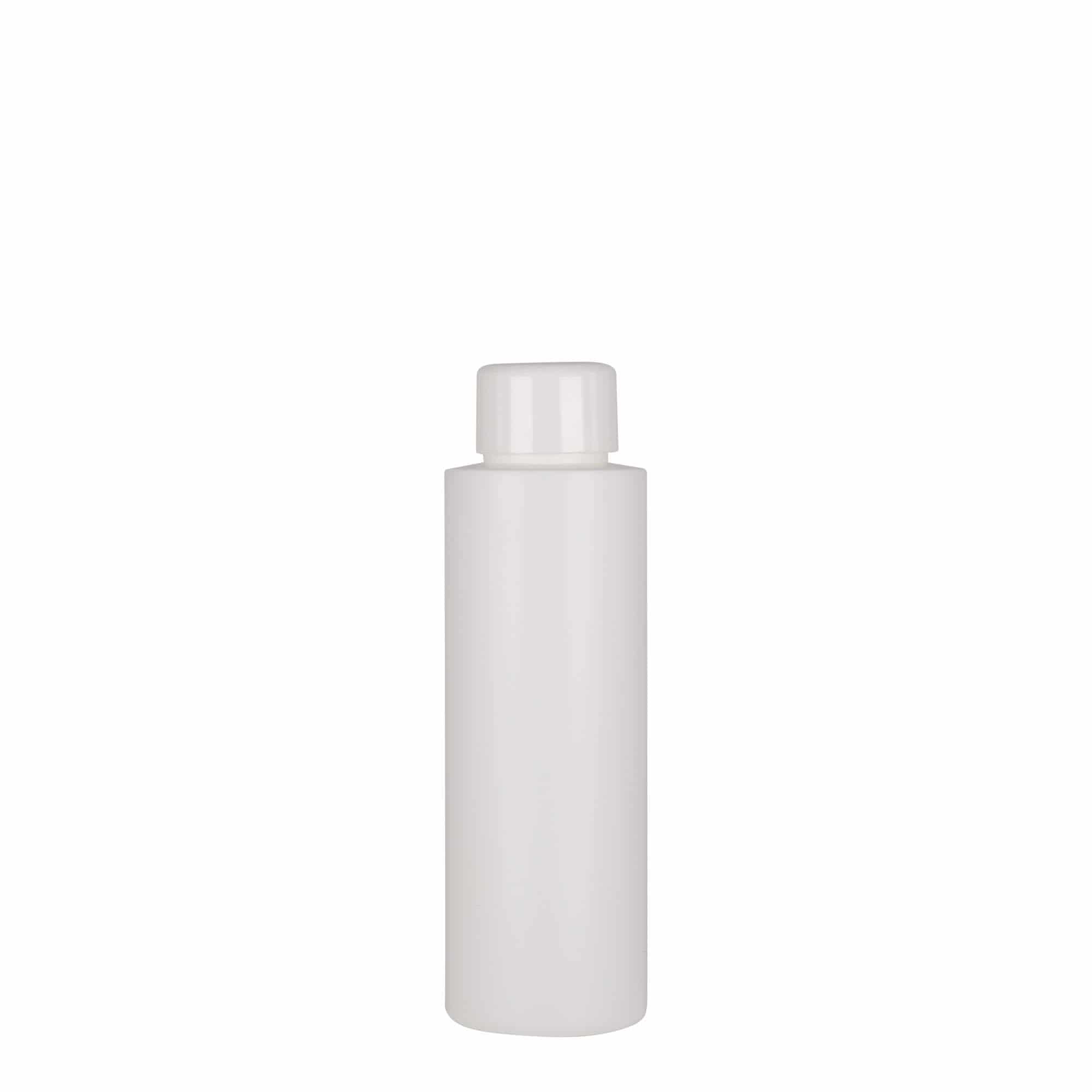 100 ml Kunststoffflasche 'Pipe', HDPE, weiß, Mündung: 24/410