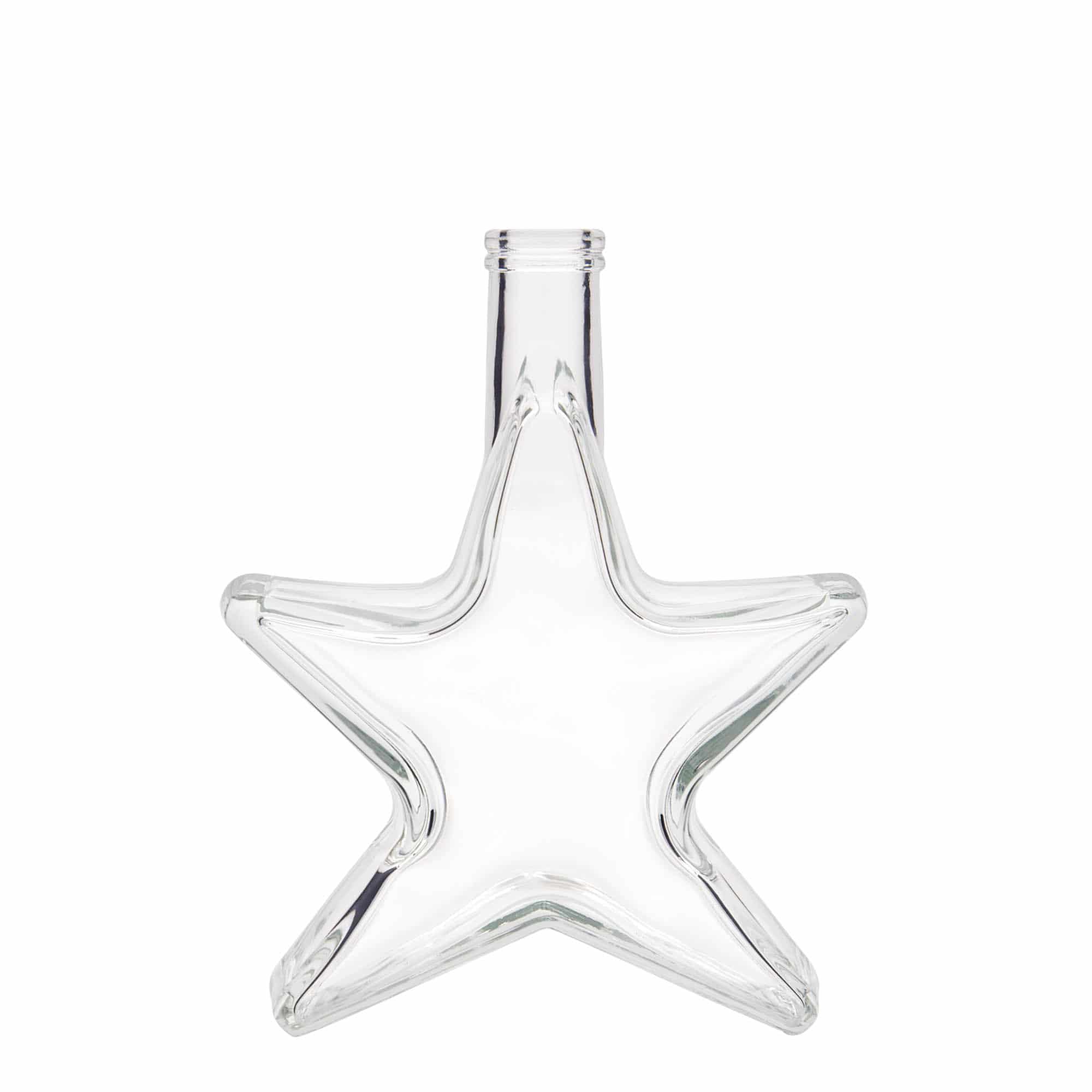 350 ml Glasflasche 'Stern', Mündung: Kork 350 ml Glasflasche 'Stern', Mündung: Kork
