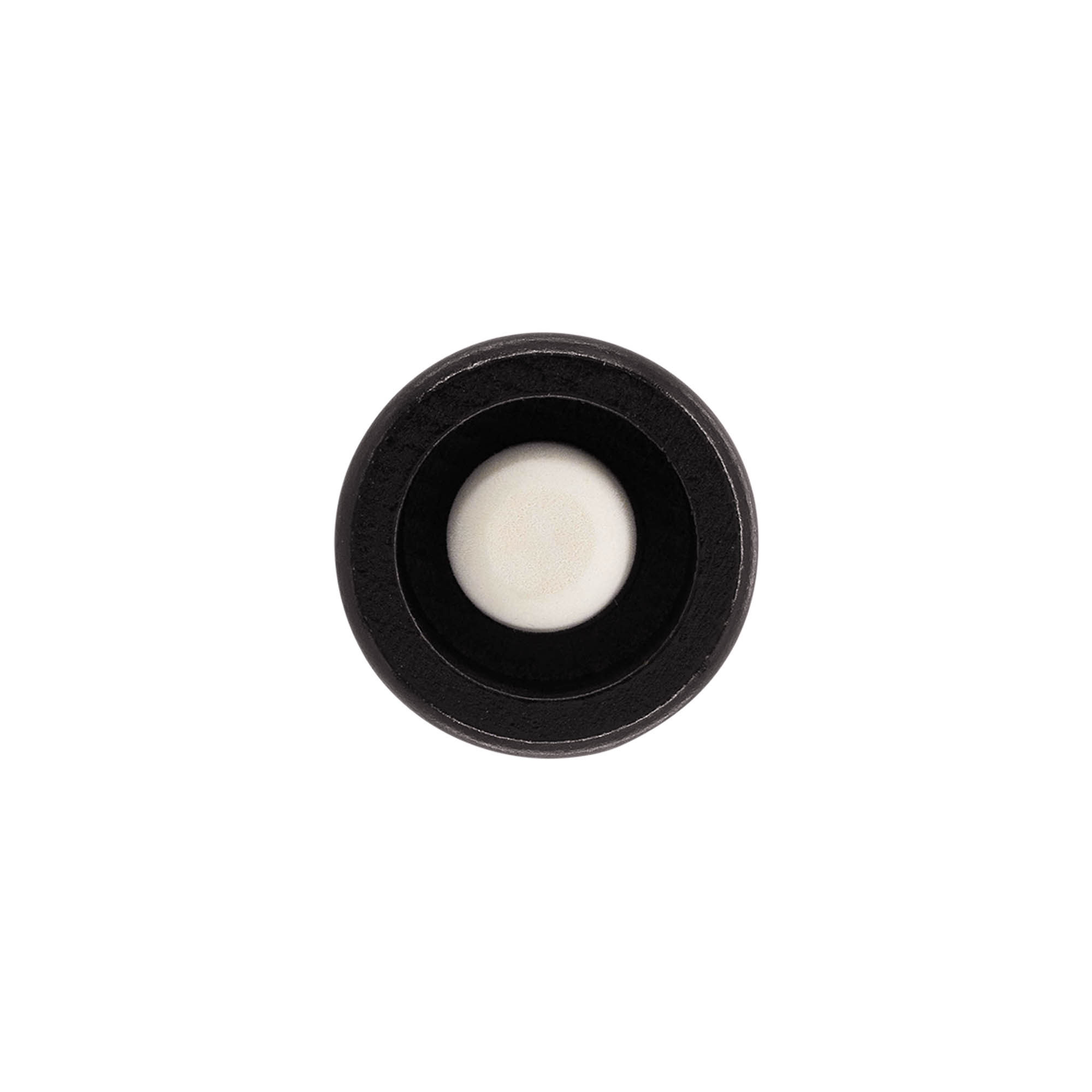 Griffkorken 19 mm „Melone“, Holz/PE, schwarz, für Mündung: Kork