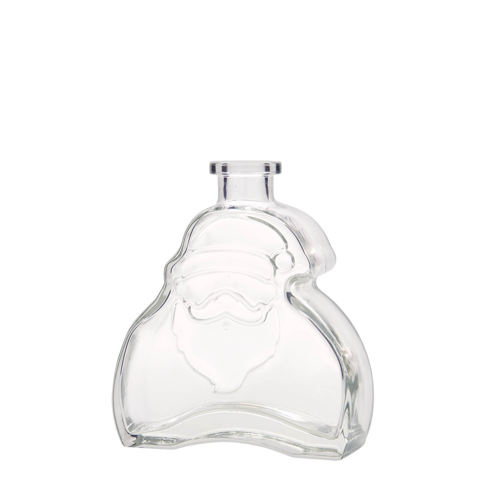 200 ml Glasflasche 'Santa Claus', Mündung: Kork 200 ml Glasflasche 'Santa Claus', Mündung: Kork