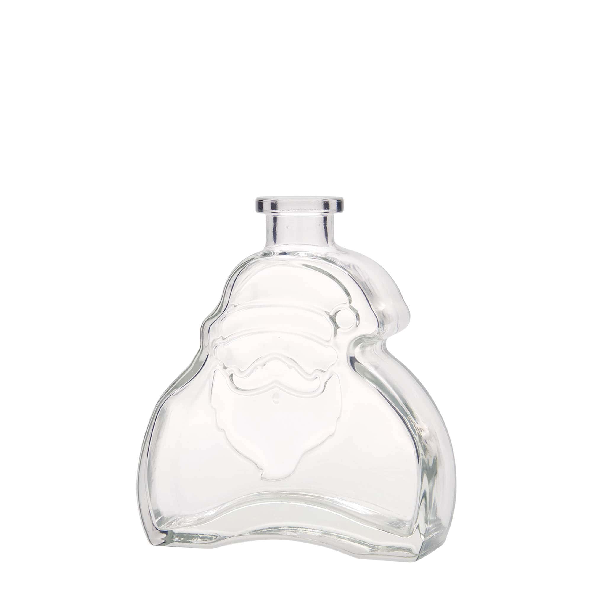 200 ml Glasflasche „Santa Claus“, Mündung: Kork