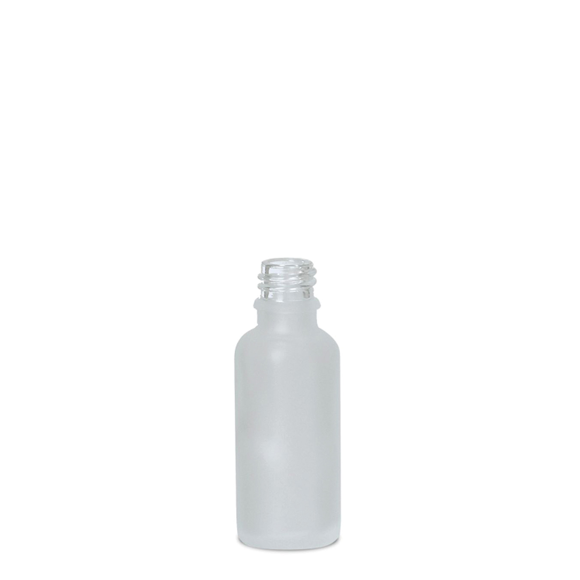 30 ml Medizinflasche, Glas, geeist, Mündung: DIN 18 30 ml Medizinflasche, Glas, geeist, Mündung: DIN 18