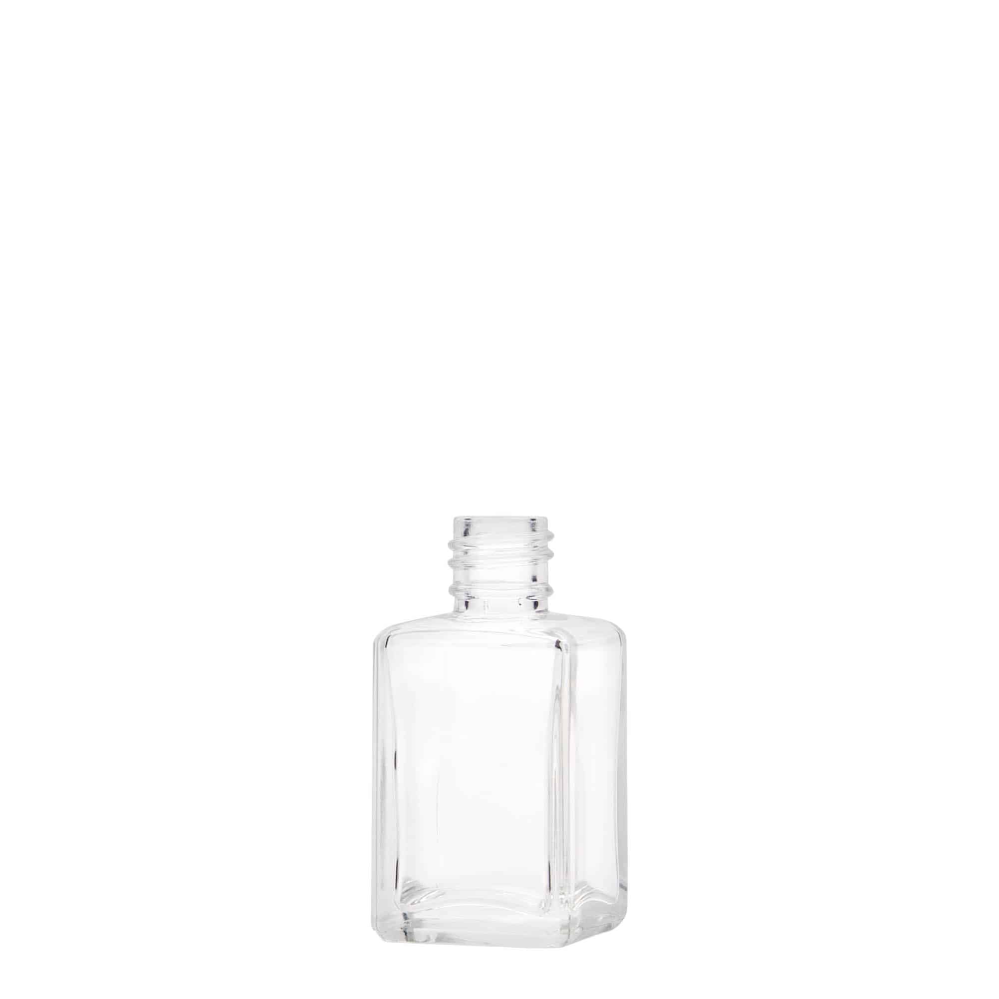 30 ml Glasflasche „Tamme“, quadratisch, Mündung: PP 18