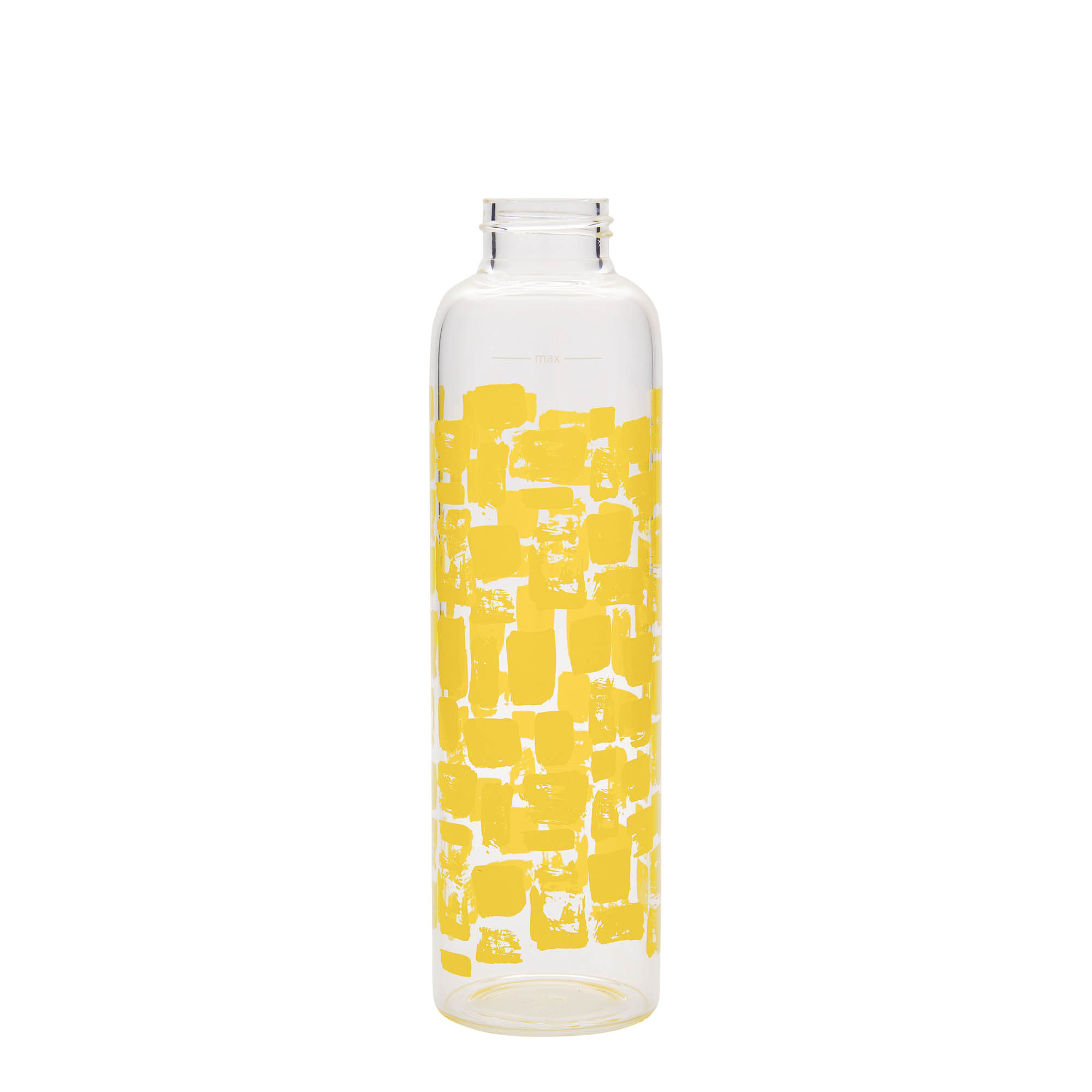 500 ml Trinkflasche „Perseus - Gelbe Rechtecke“, Mündung: Schraubverschluss
