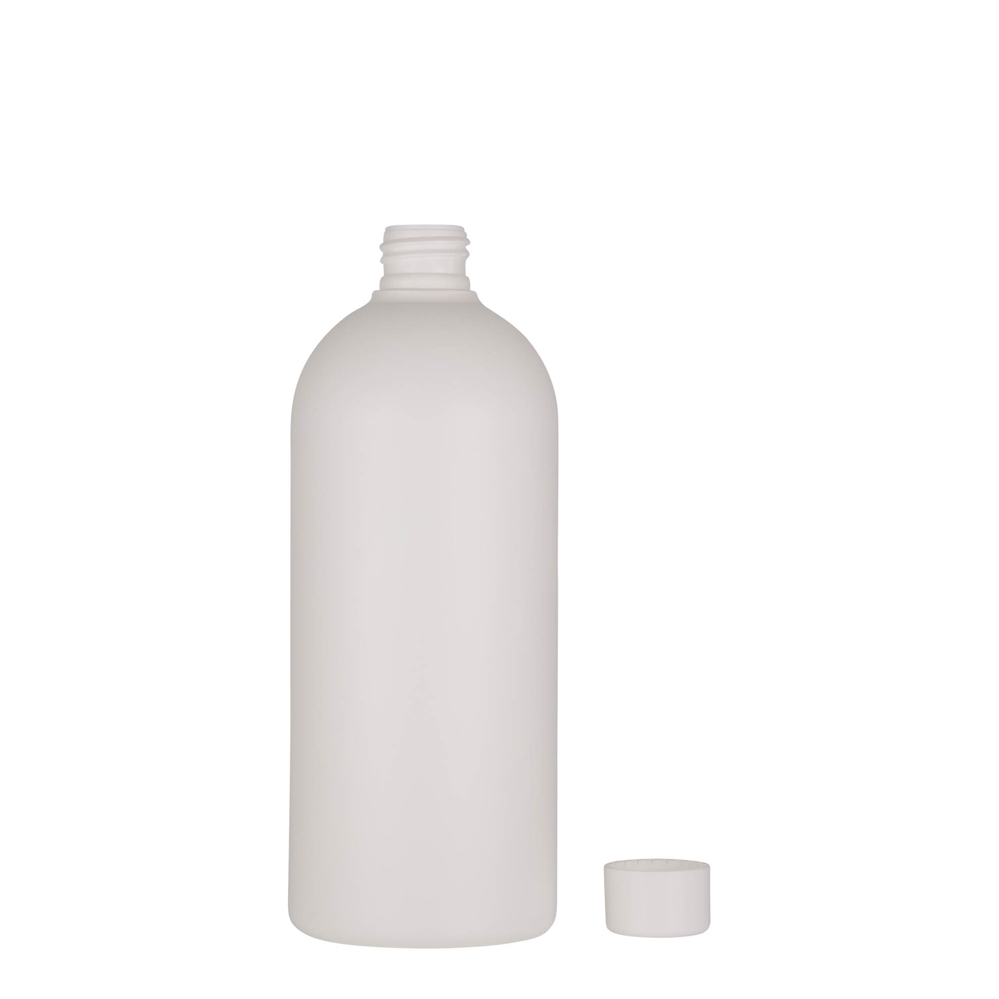 500 ml Kunststoffflasche 'Tuffy', HDPE, weiß, Mündung: 24/410 500 ml Kunststoffflasche 'Tuffy', HDPE, weiß, Mündung: 24/410