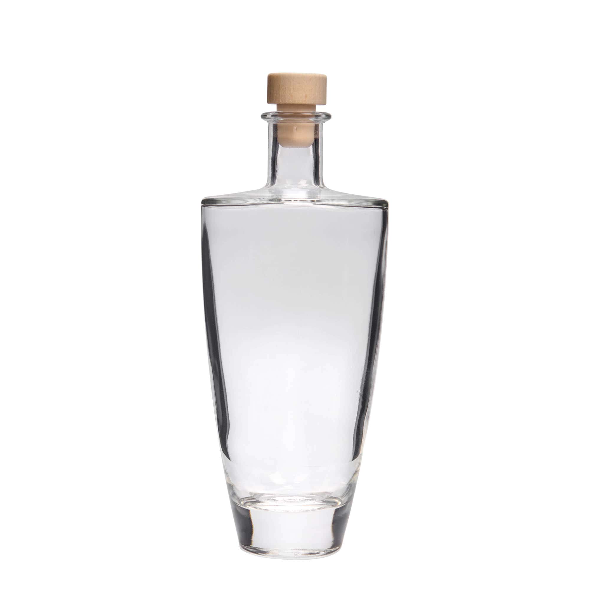 500 ml Glasflasche 'Vanessa', oval, Mündung: Kork