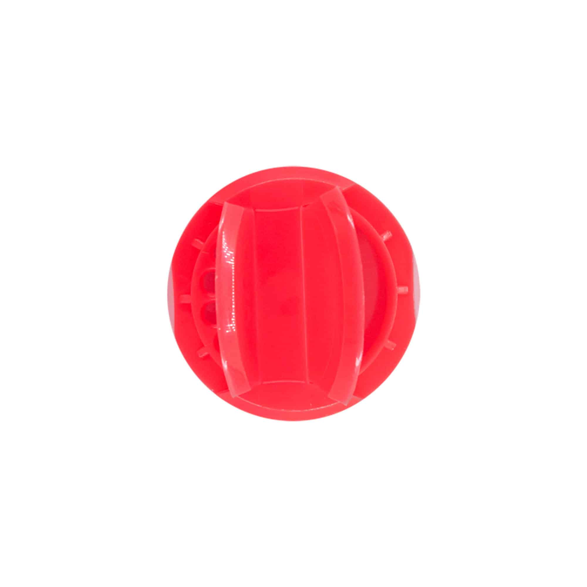 Gewürzdosenverschluss Streuer, PP-Kunststoff, rot, für Mündung: 38/400