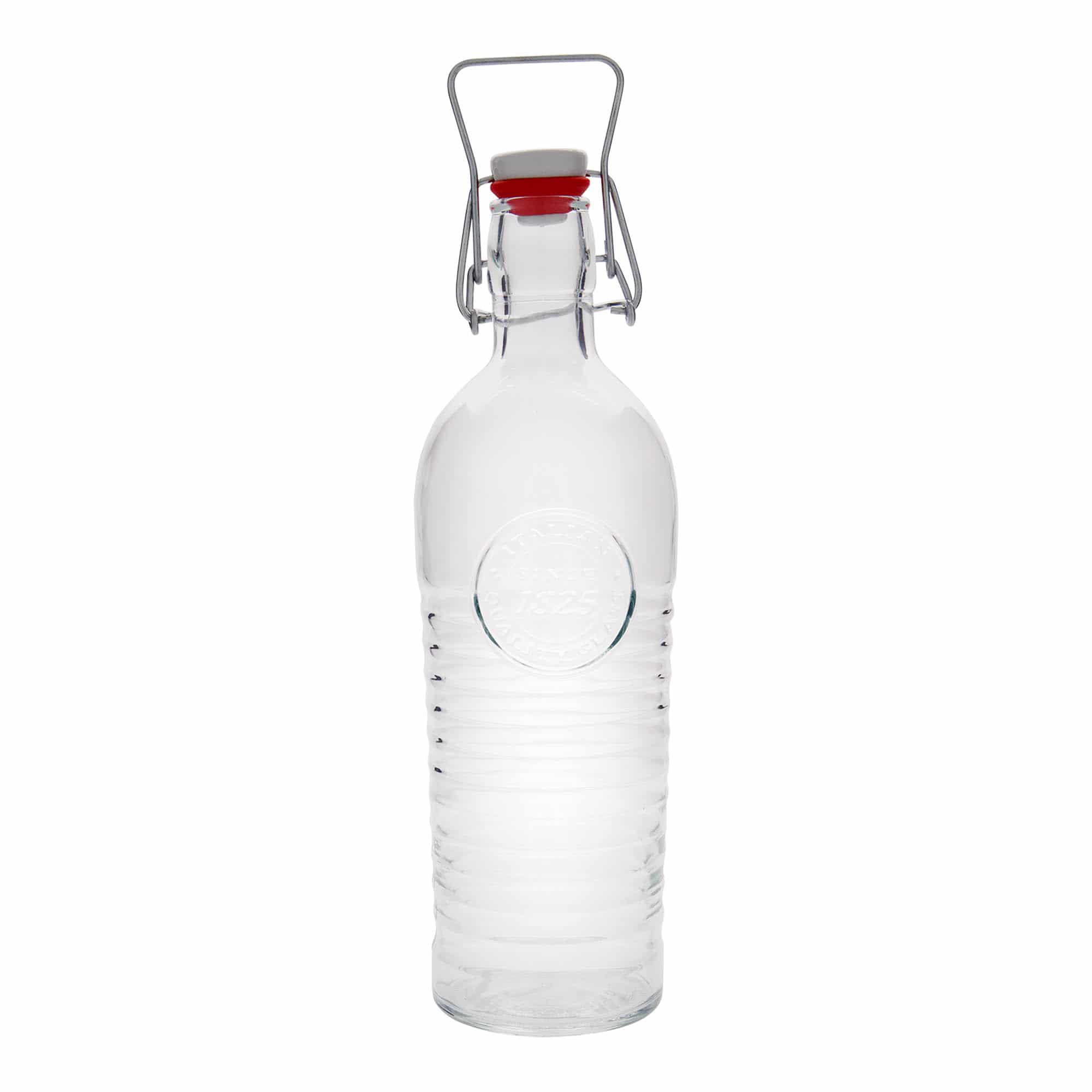 1.200 ml Glasflasche 'Officina 1825', Mündung: Bügelverschluss 1.200 ml Glasflasche 'Officina 1825', Mündung: Bügelverschluss