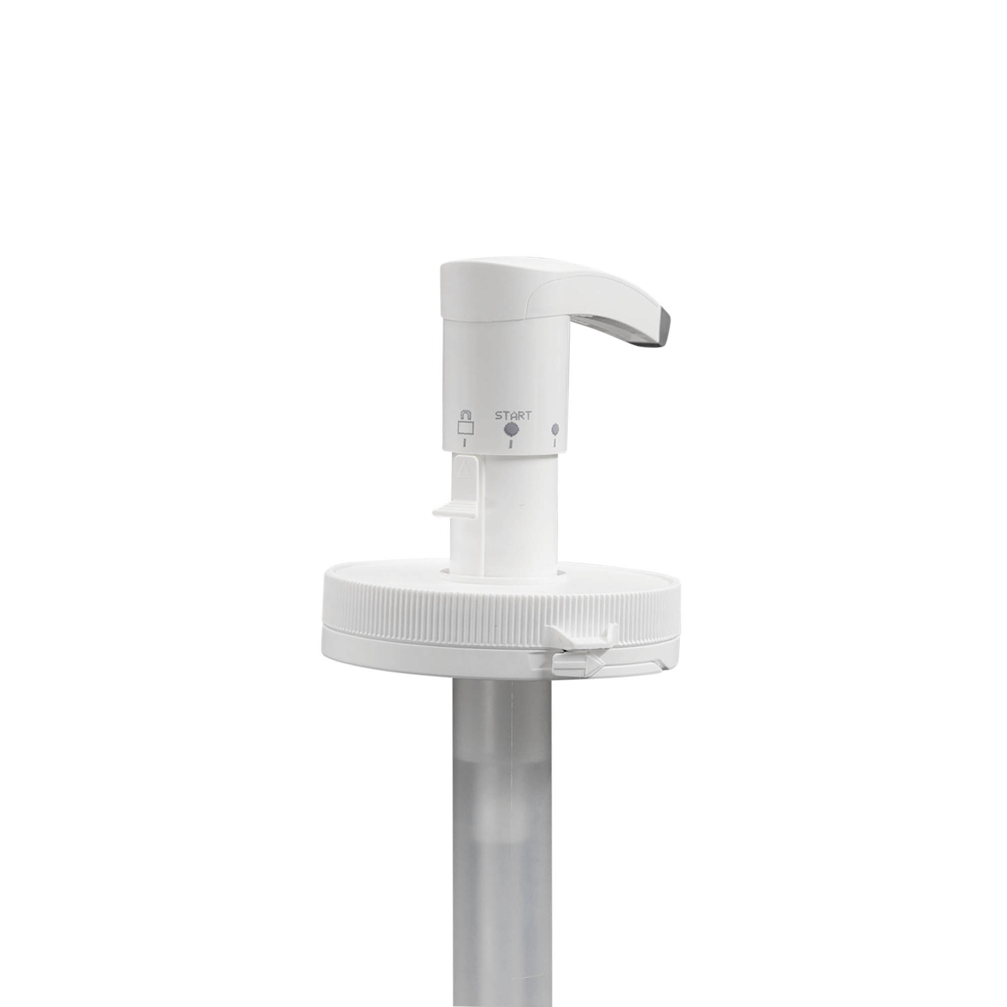 Dispenserpumpe für 655 ml „Securibox“, PE-Kunststoff, weiß, für Mündung: Schraubverschluss