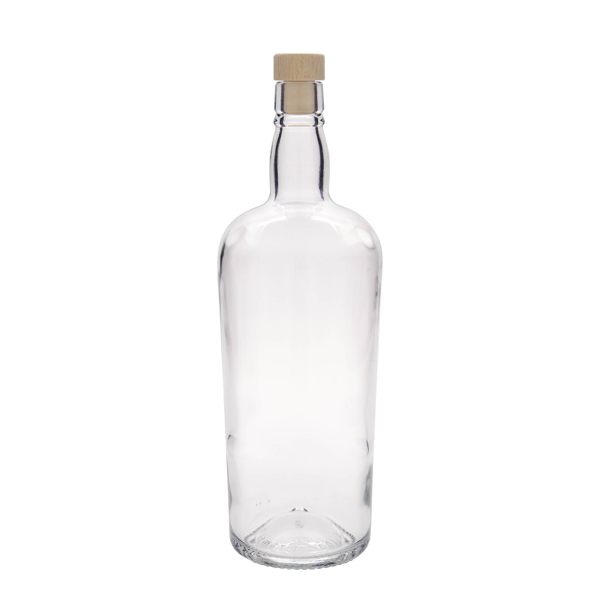 1000 ml Glasflasche „Edinburgh“, Mündung: Kork