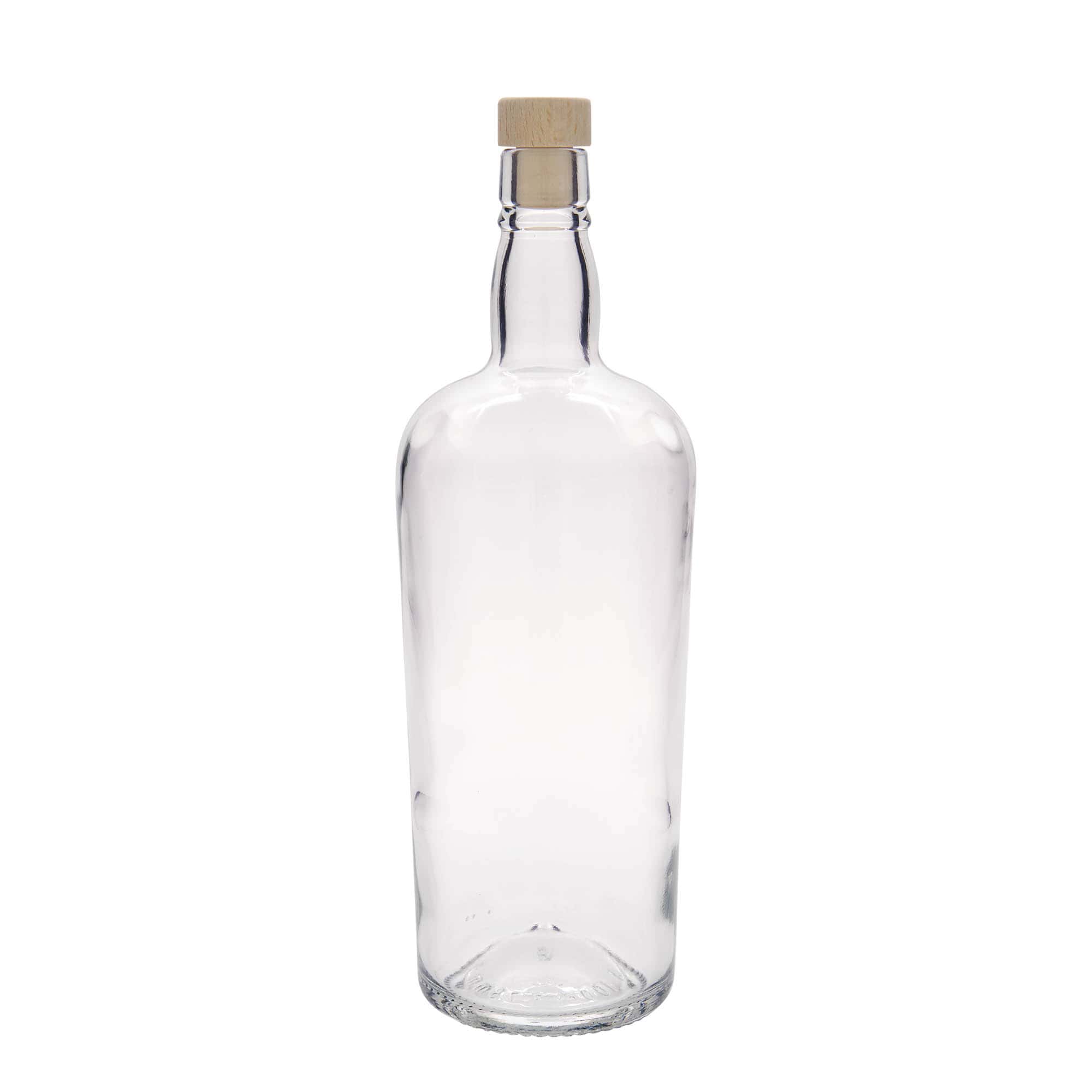 1000 ml Glasflasche „Edinburgh“, Mündung: Kork