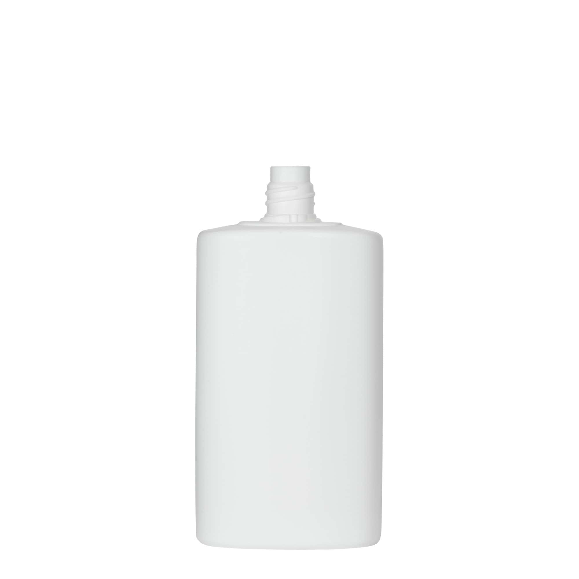 250 ml Kunststoffflasche 'Indy', oval, HDPE, weiß, Mündung: Schraubverschluss 250 ml Kunststoffflasche 'Indy', oval, HDPE, weiß, Mündung: Schraubverschluss