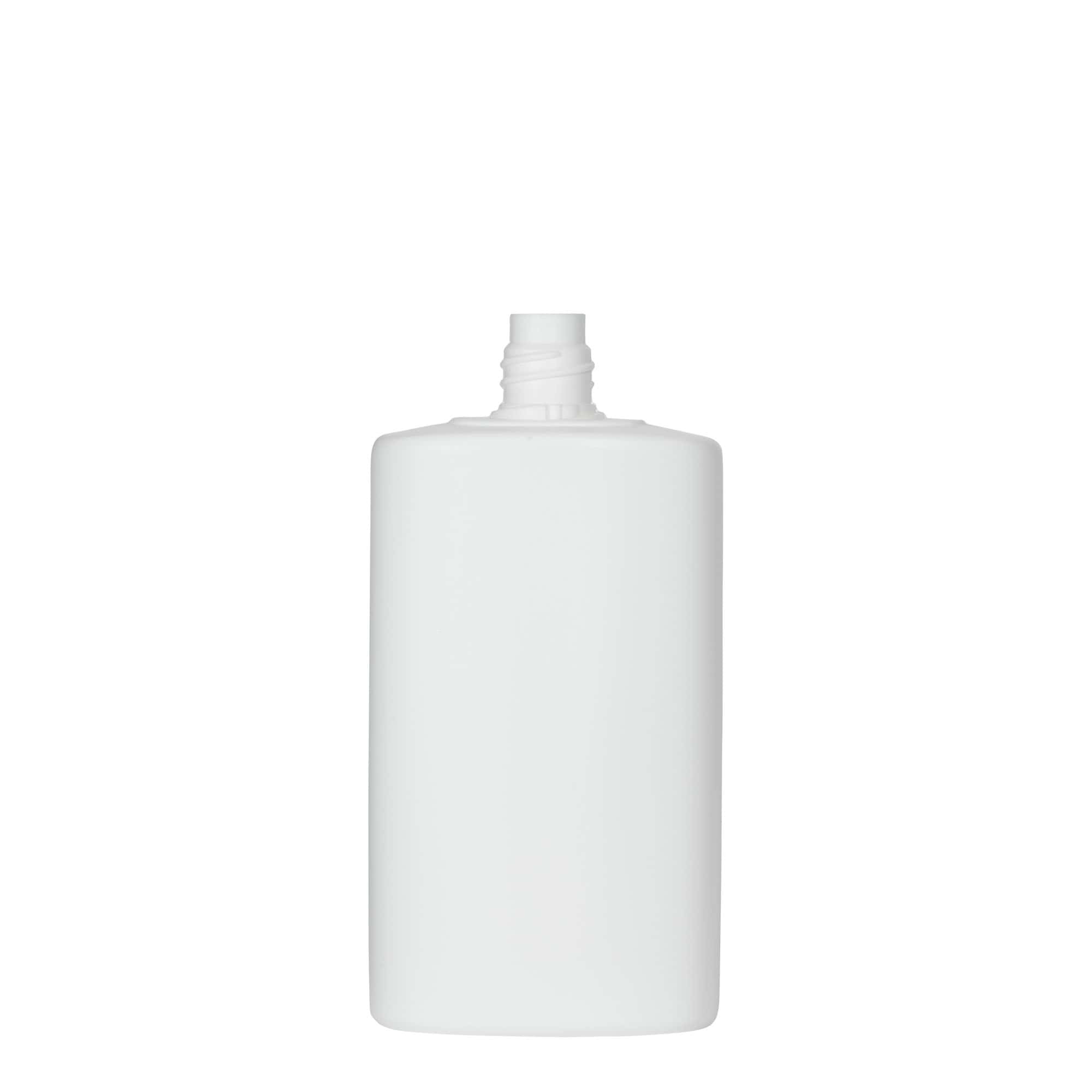 250 ml Kunststoffflasche „Indy“, oval, HDPE, weiß, Mündung: Schraubverschluss