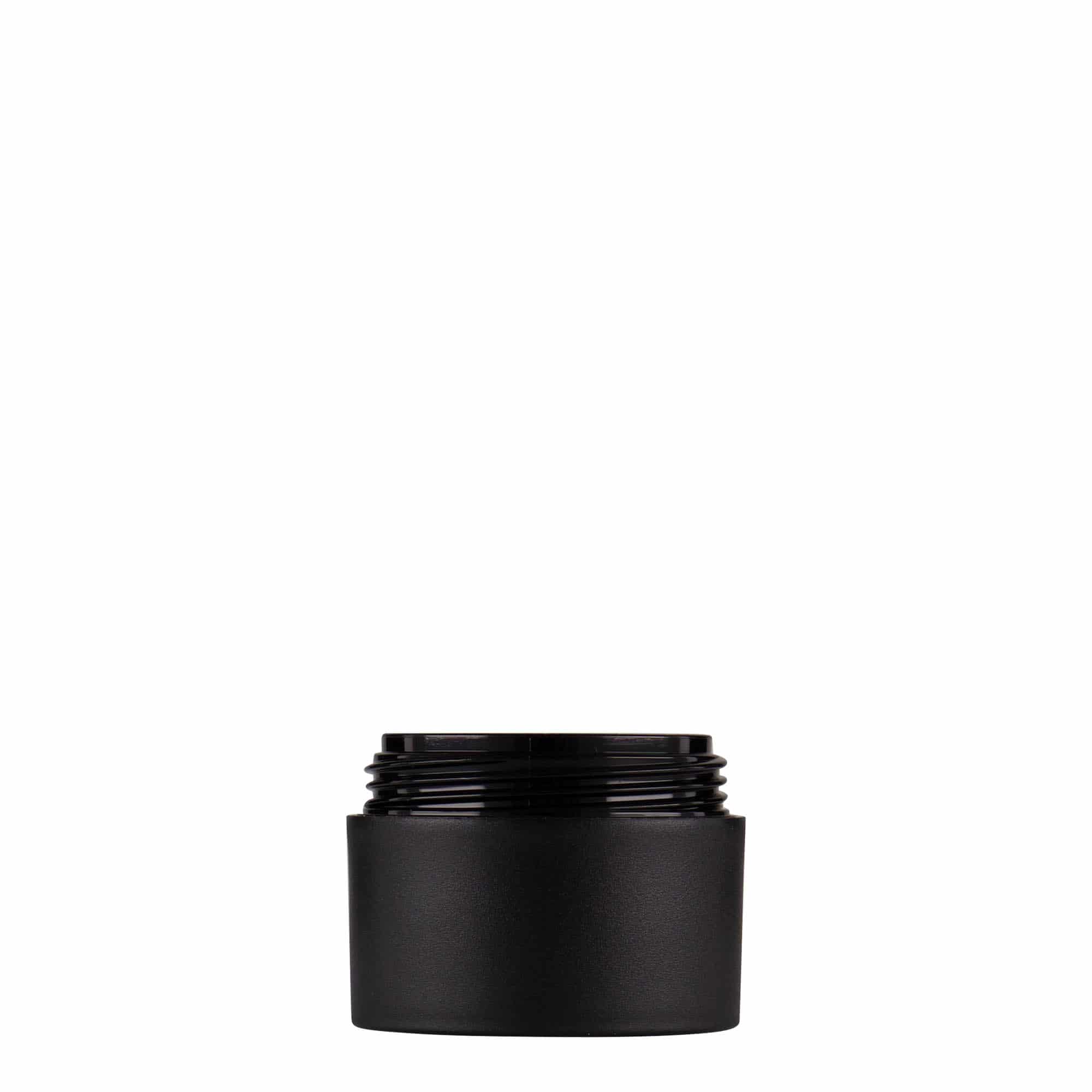 15 ml Kunststoffdose 'Antonella', PP, schwarz, Mündung: Schraubverschluss 15 ml Kunststoffdose 'Antonella', PP, schwarz, Mündung: Schraubverschluss