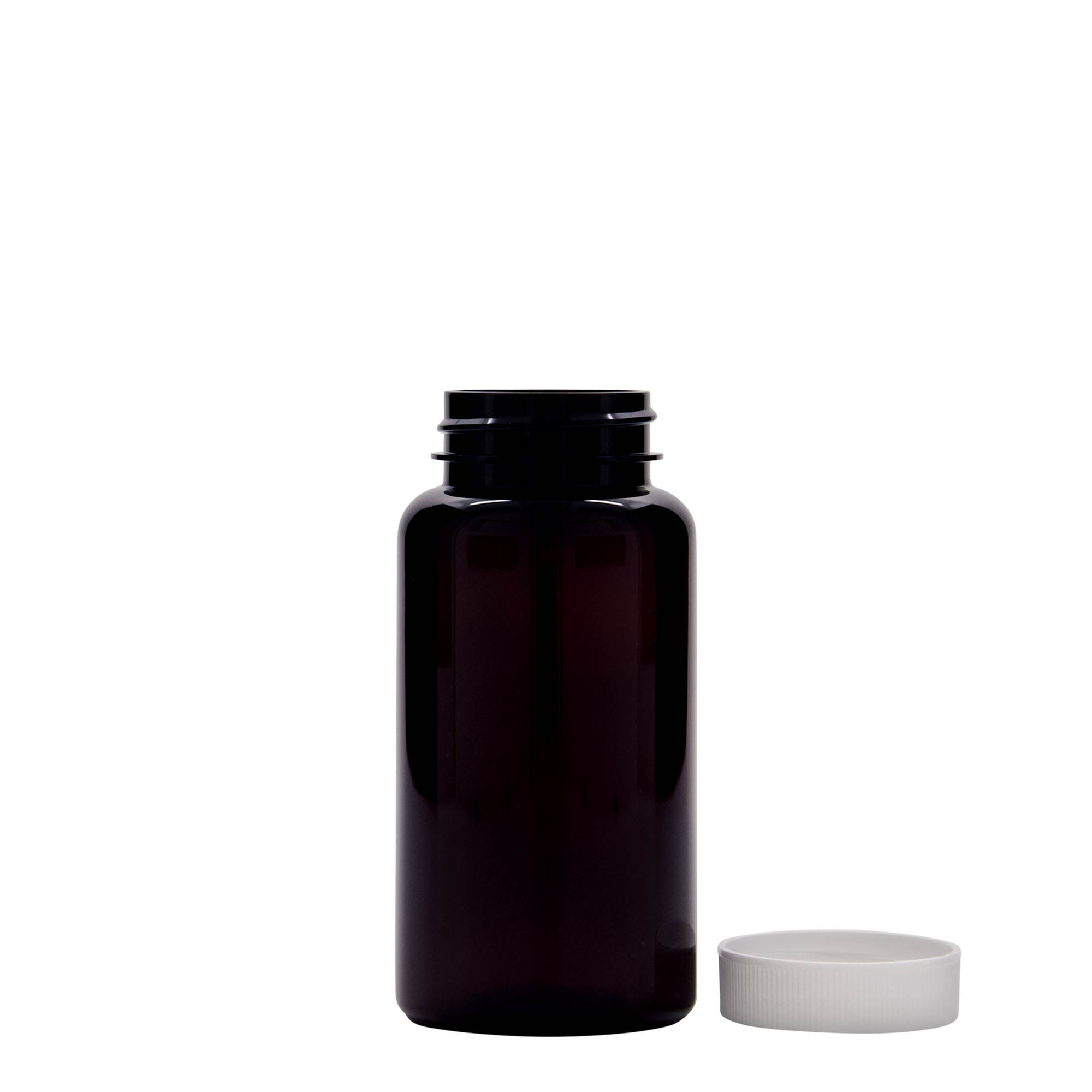 150 ml PET-Packer, Kunststoff, braun, Mündung: 38/400 150 ml PET-Packer, Kunststoff, braun, Mündung: 38/400