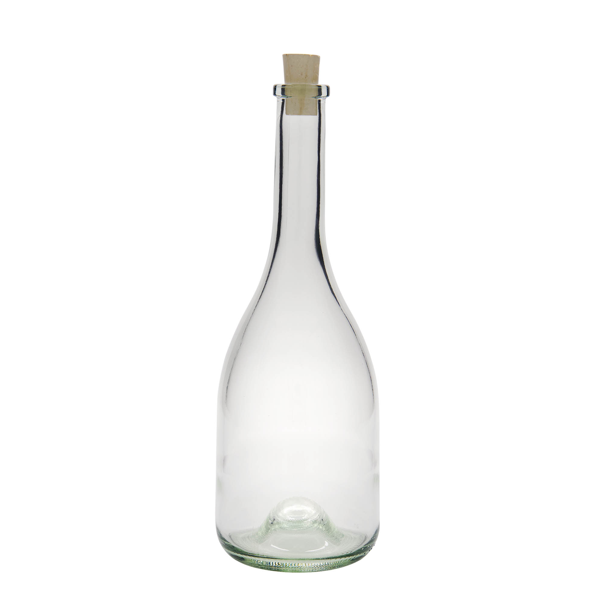 750 ml Glasflasche 'Rustica', Mündung: Kork 750 ml Glasflasche 'Rustica', Mündung: Kork