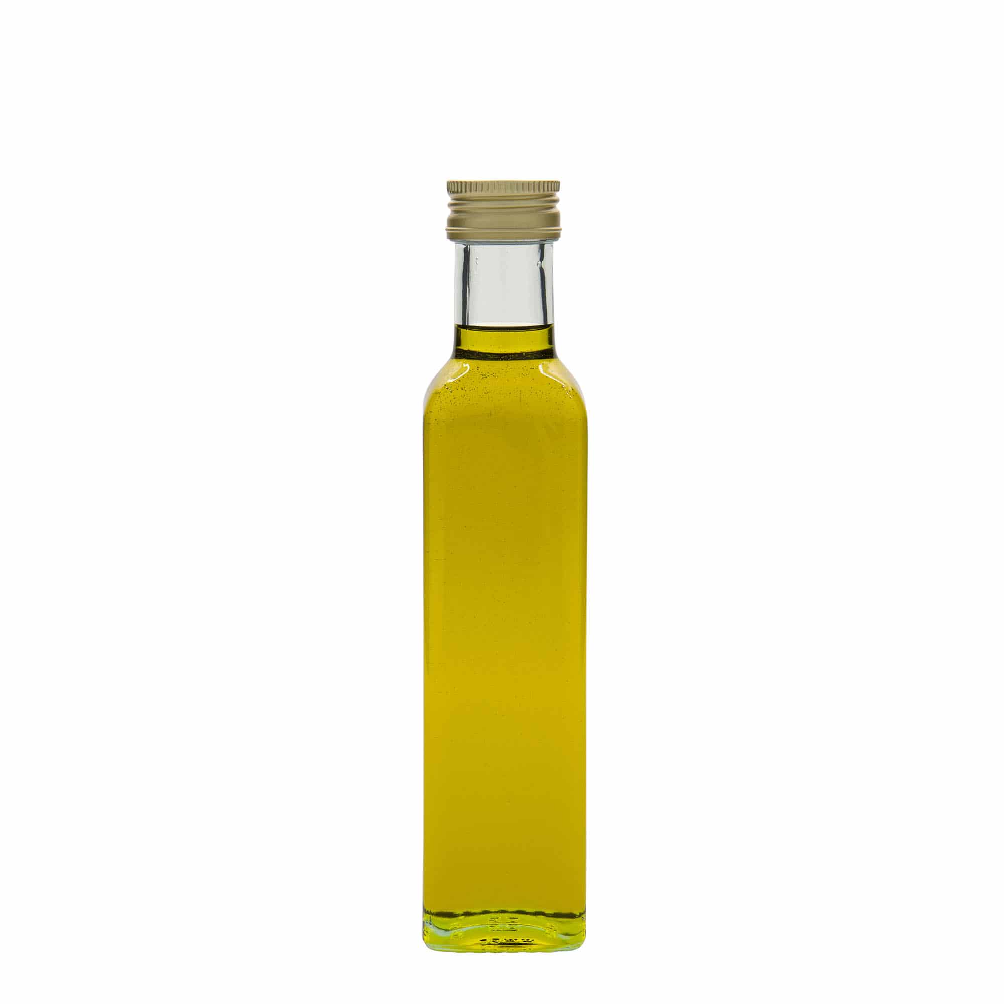 250 ml Glasflasche 'Marasca', quadratisch, Mündung: PP 31,5