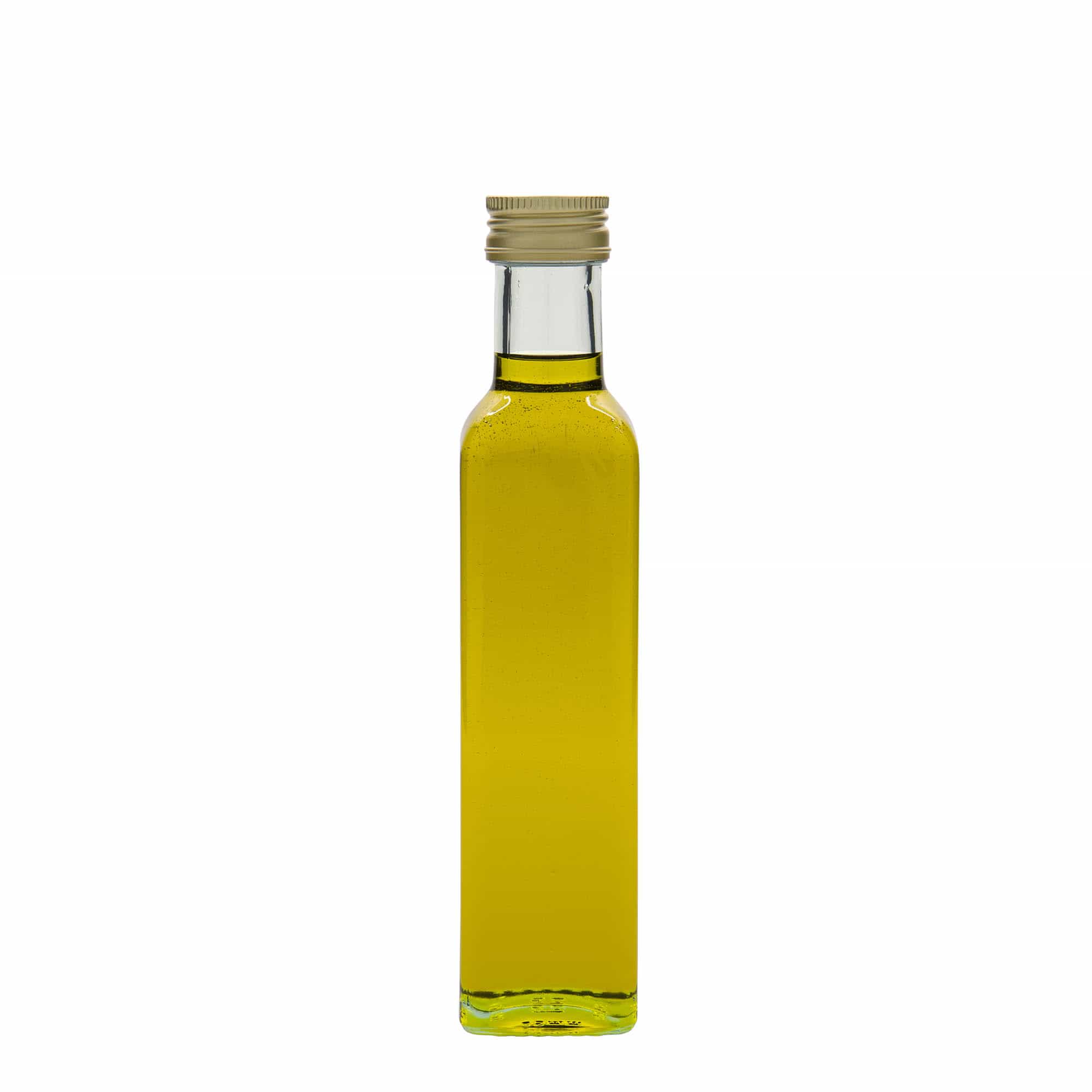 250 ml Glasflasche „Marasca“, quadratisch, Mündung: PP 31,5