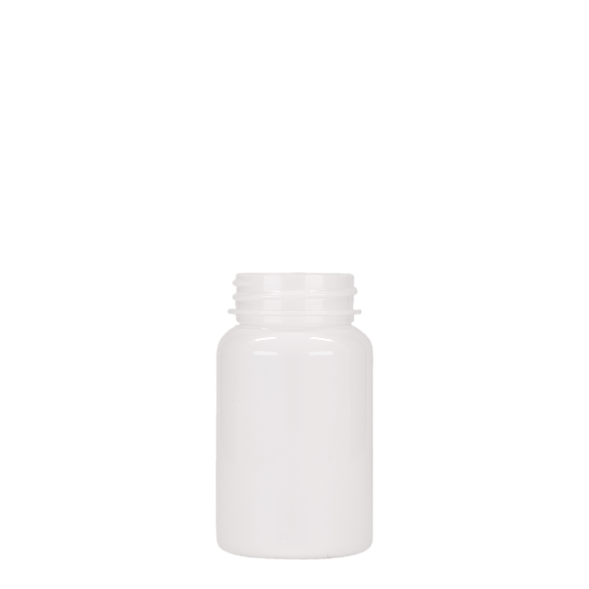 75 ml PET-Packer, Kunststoff, weiß, Mündung: 38/400