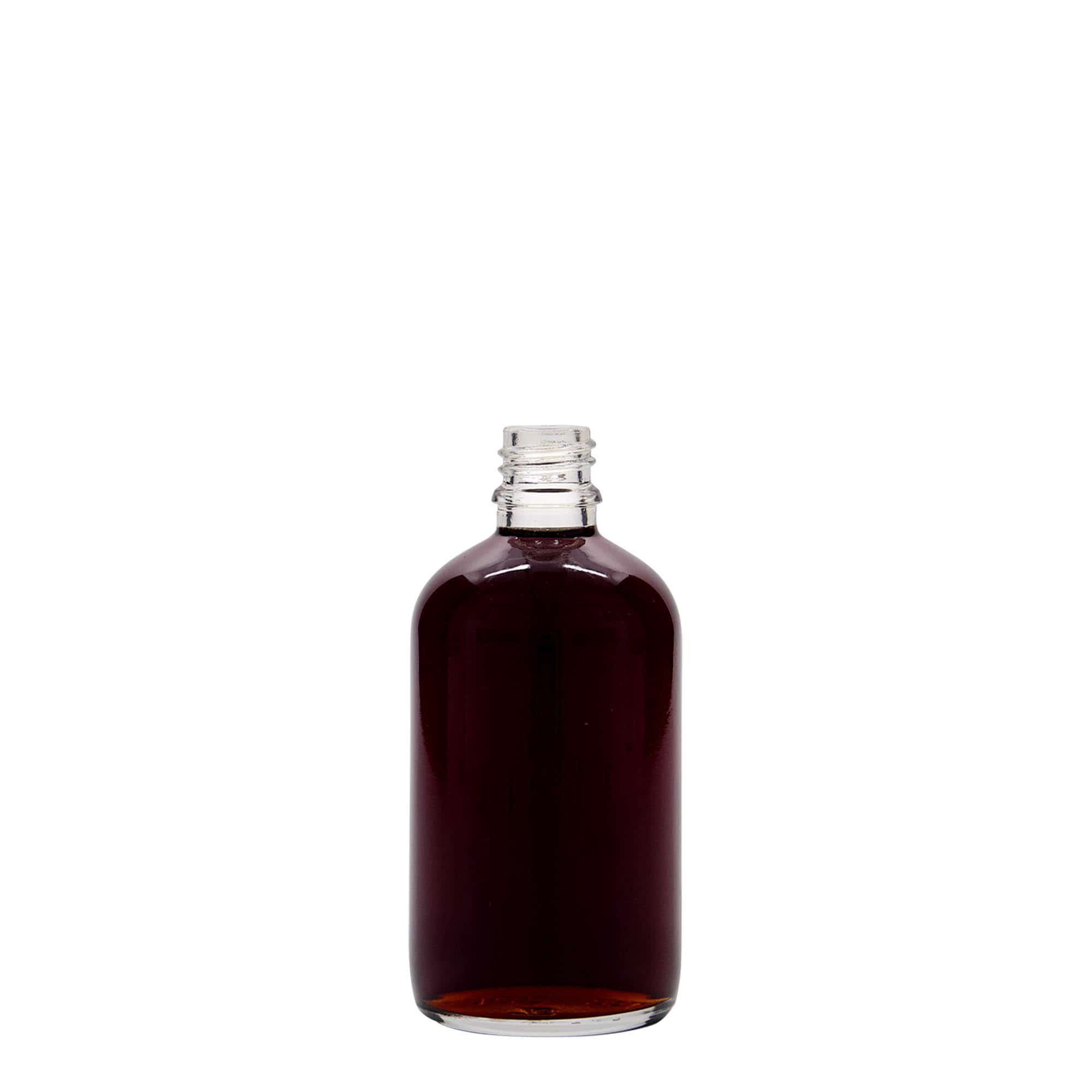 100 ml Medizinflasche, Glas, Mündung: DIN 18 100 ml Medizinflasche, Glas, Mündung: DIN 18