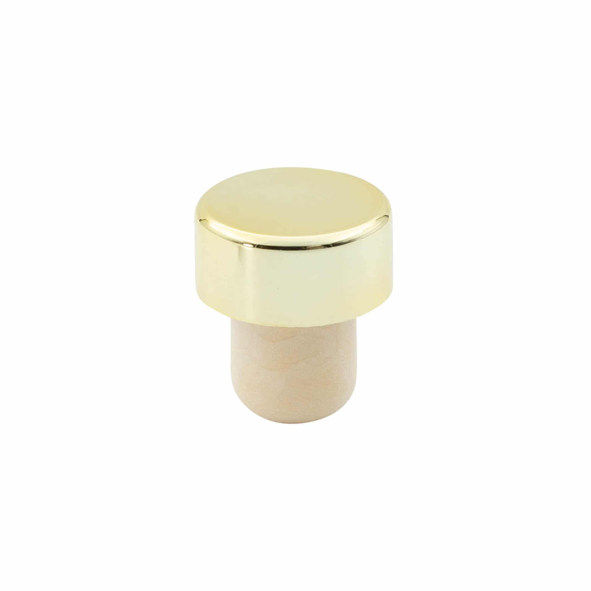 Griffkorken 19 mm, Kunststoff, gold, für Mündung: Kork Griffkorken 19 mm, Kunststoff, gold, für Mündung: Kork