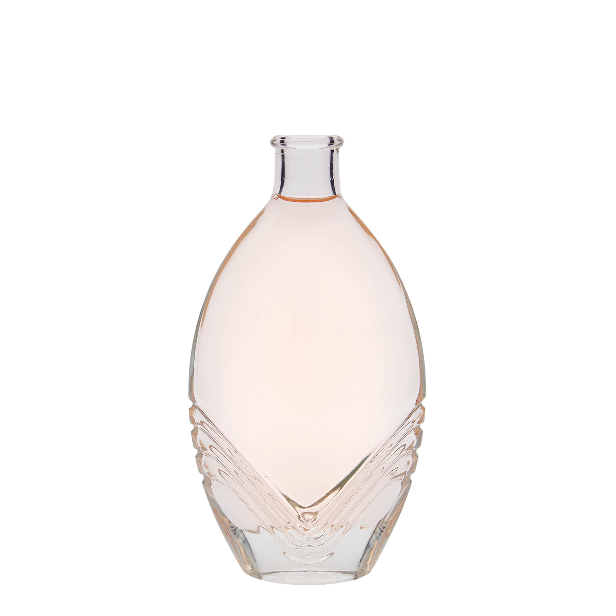 200 ml Glasflasche „Florence“, oval, Mündung: Kork