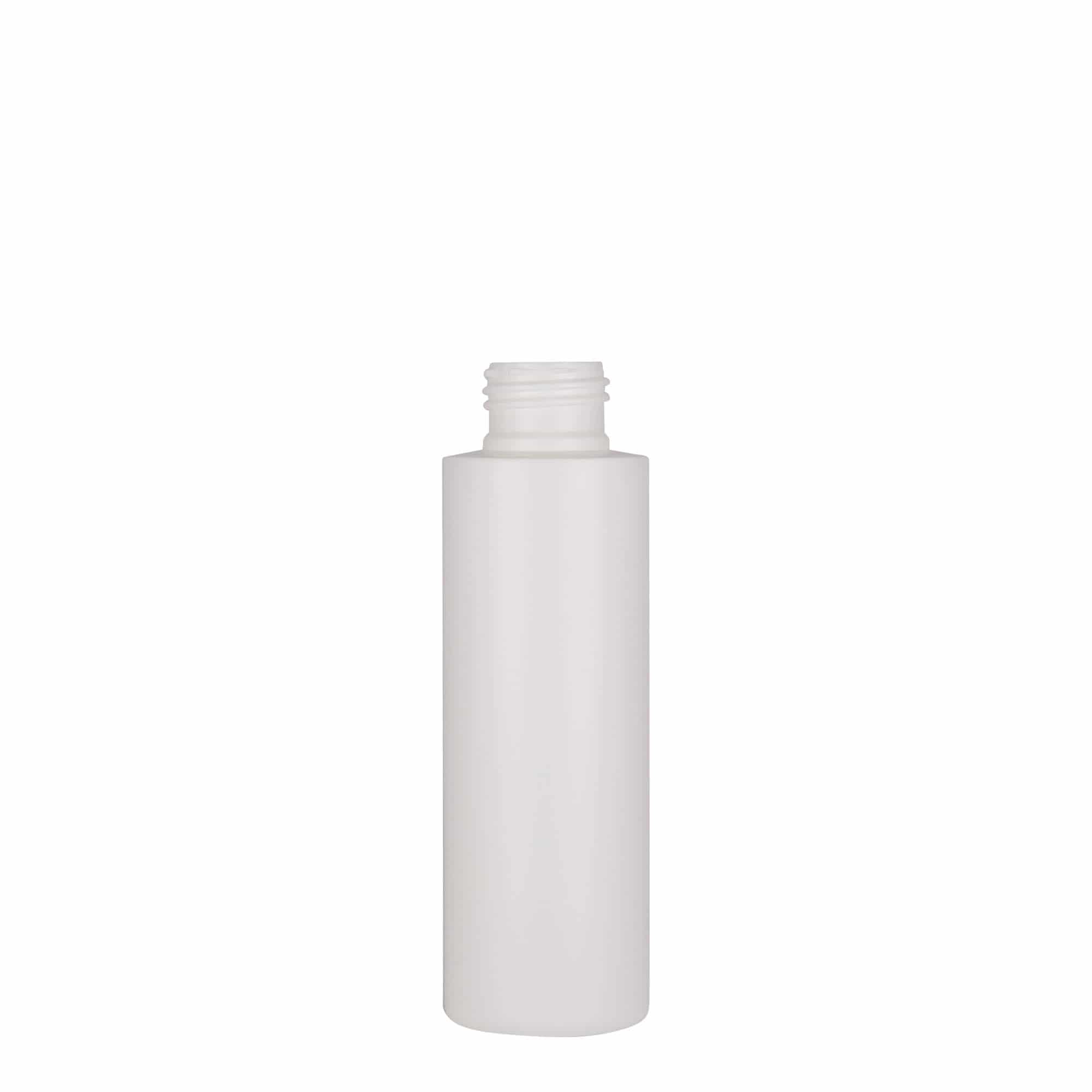100 ml Kunststoffflasche 'Pipe', HDPE, weiß, Mündung: 24/410