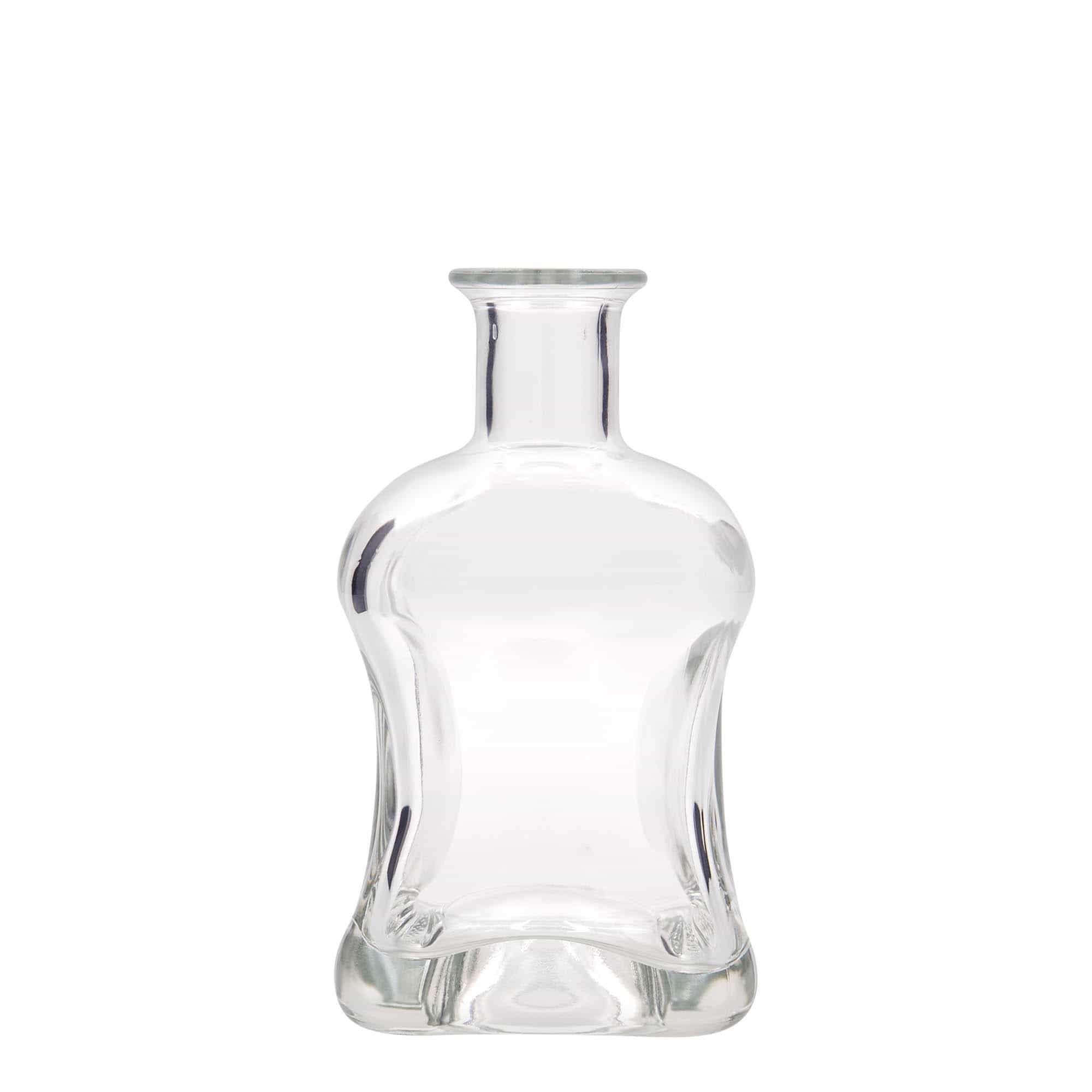 500 ml Glasflasche 'Dublin', quadratisch, Mündung: Kork 500 ml Glasflasche 'Dublin', quadratisch, Mündung: Kork