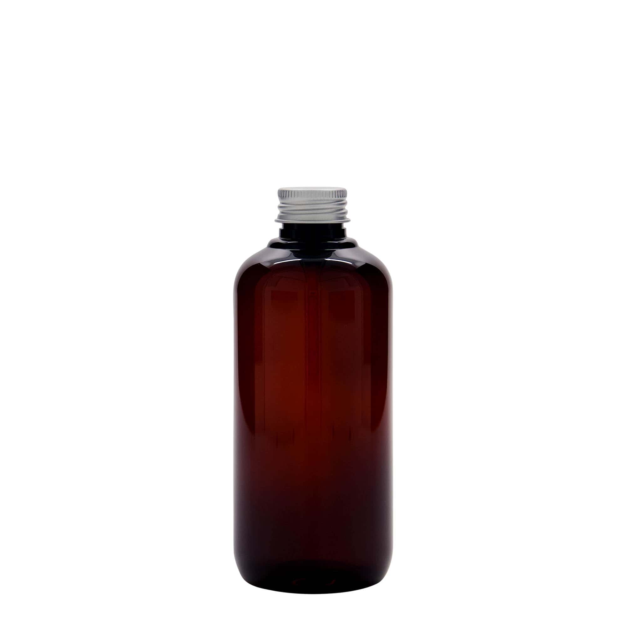 250 ml Recycling-Kunststoffflasche 'Victor's Best', PCR, braun, Mündung: 24/410